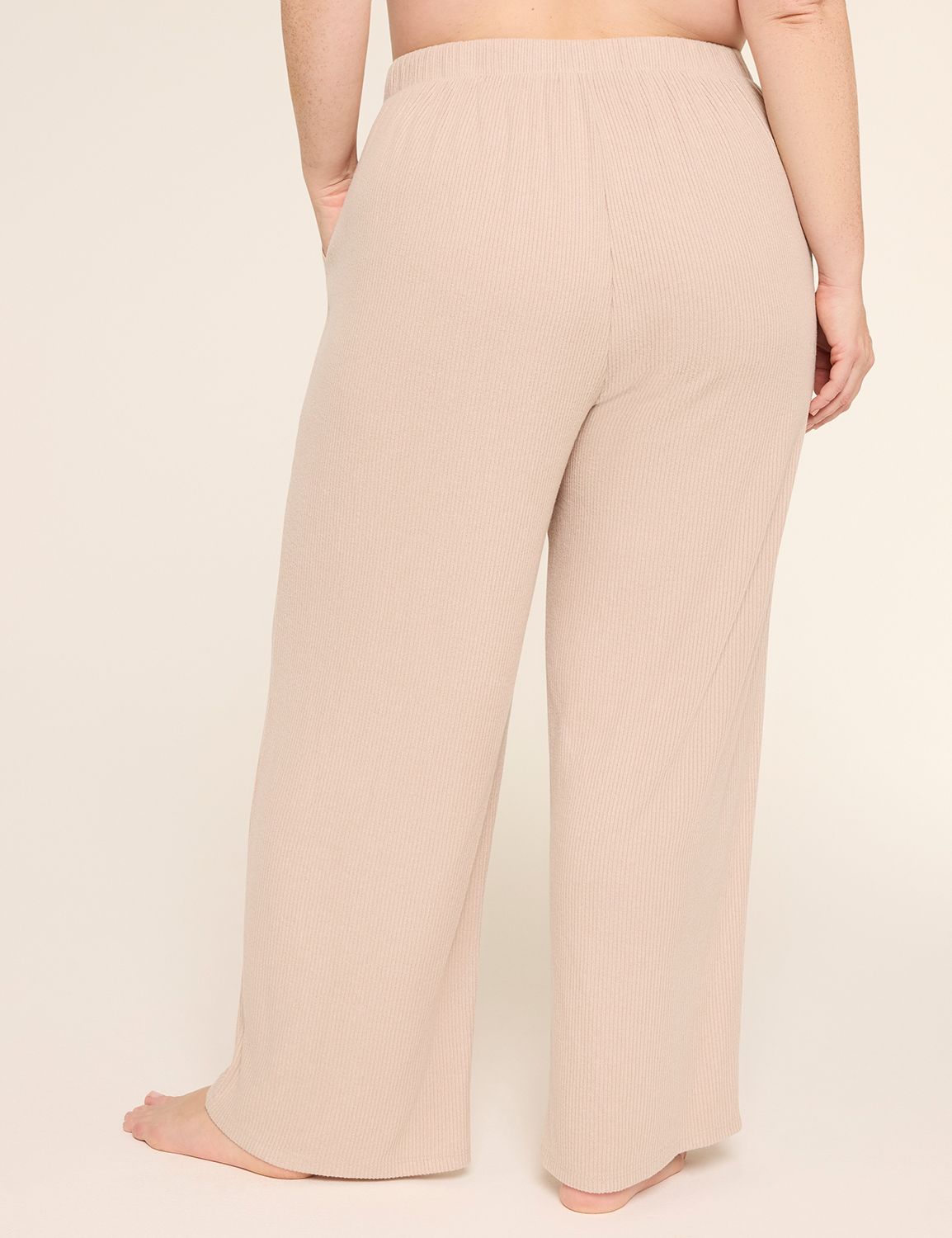 Brushed Rib Wide Leg Pant