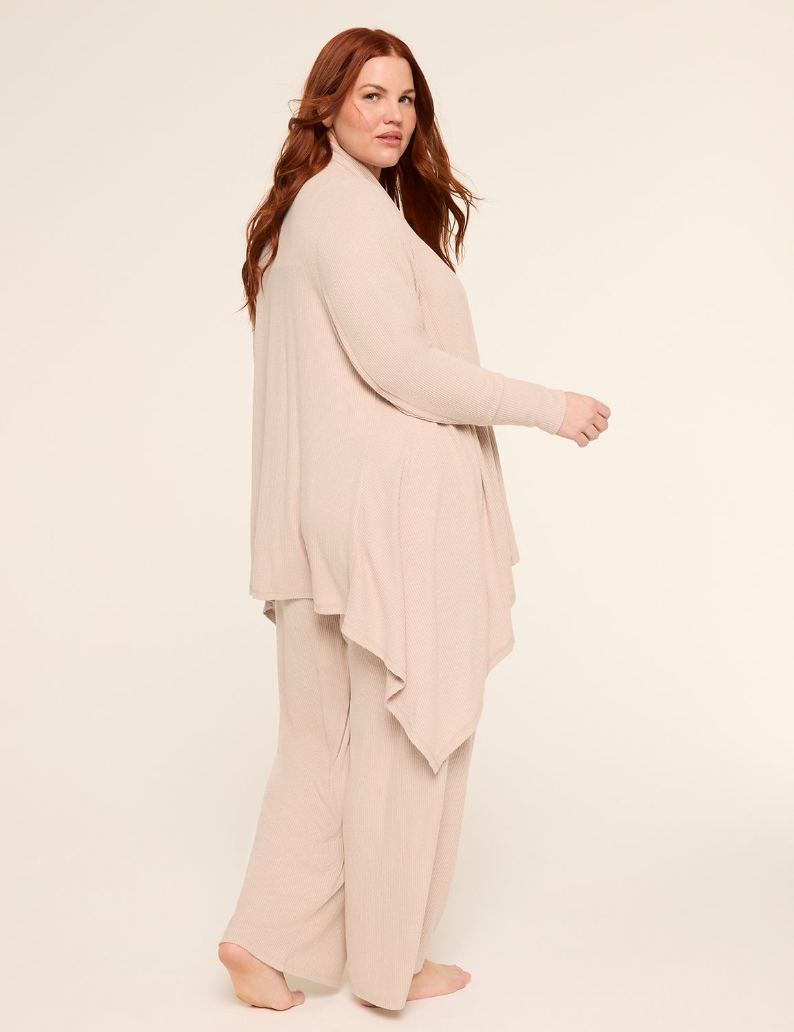 Brushed Rib Sharkbite Cardigan