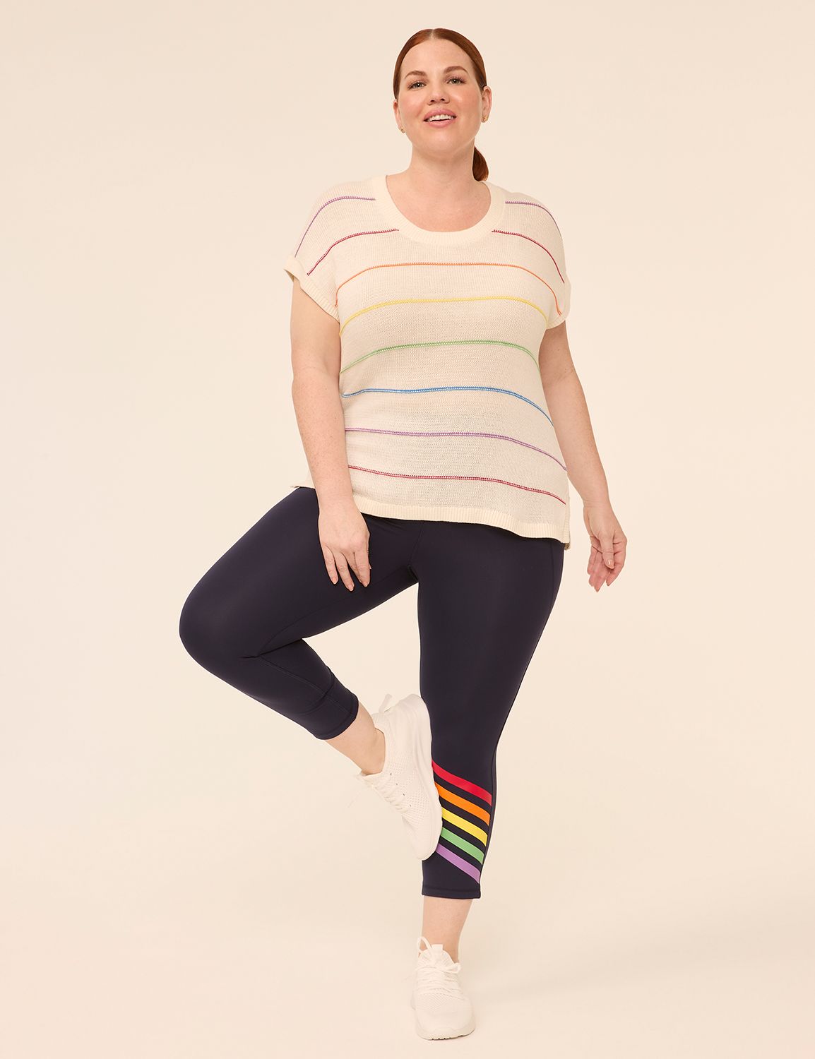 LIVI High Rise Livi Soft Capri Prid Product Image 3