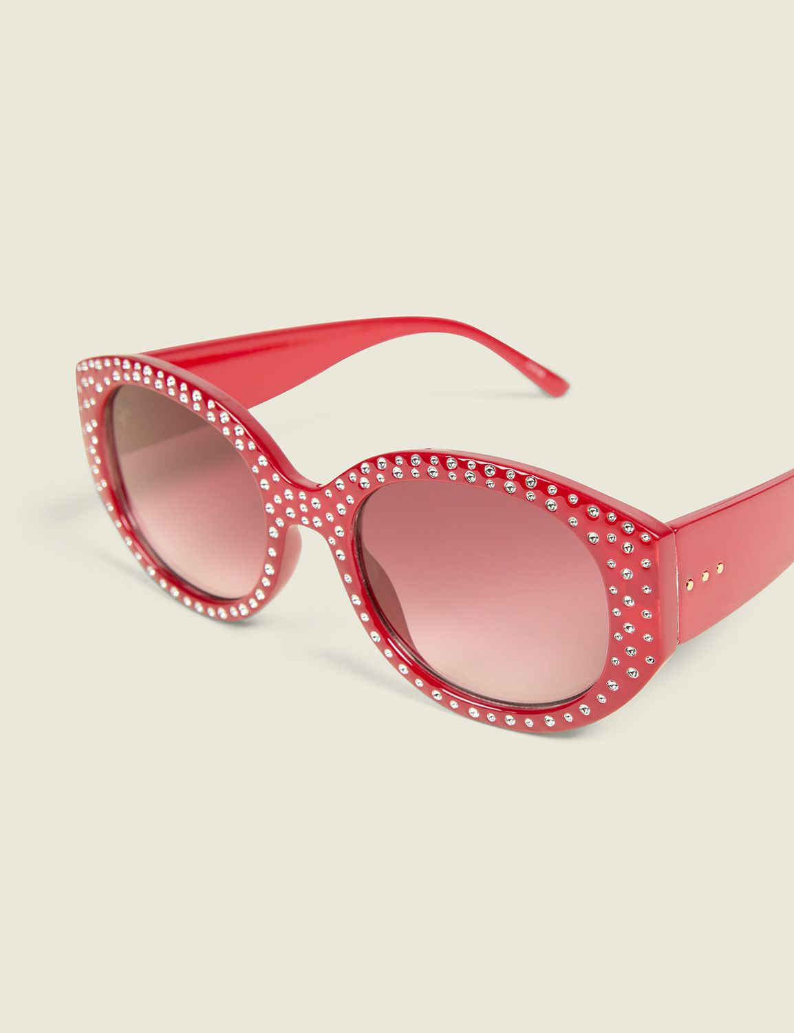 Red Rhinestone Sunglasses