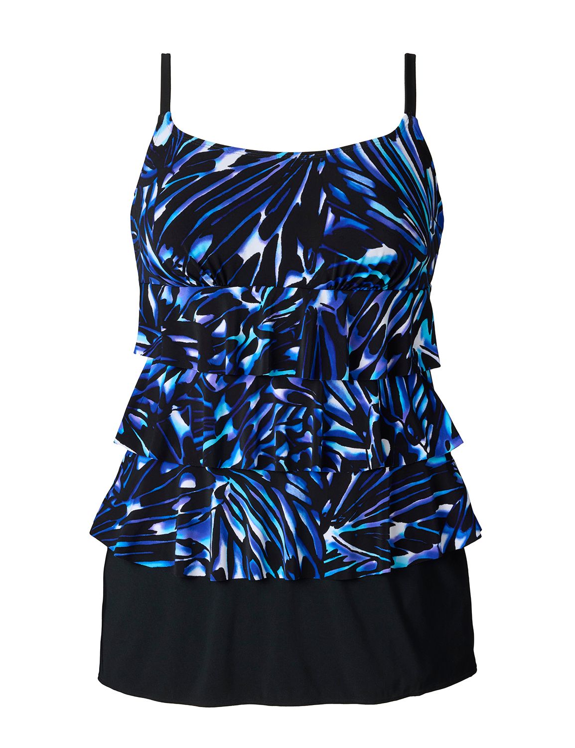 Faux Ruffle Skirtini - Blue Butterf Product Image 3
