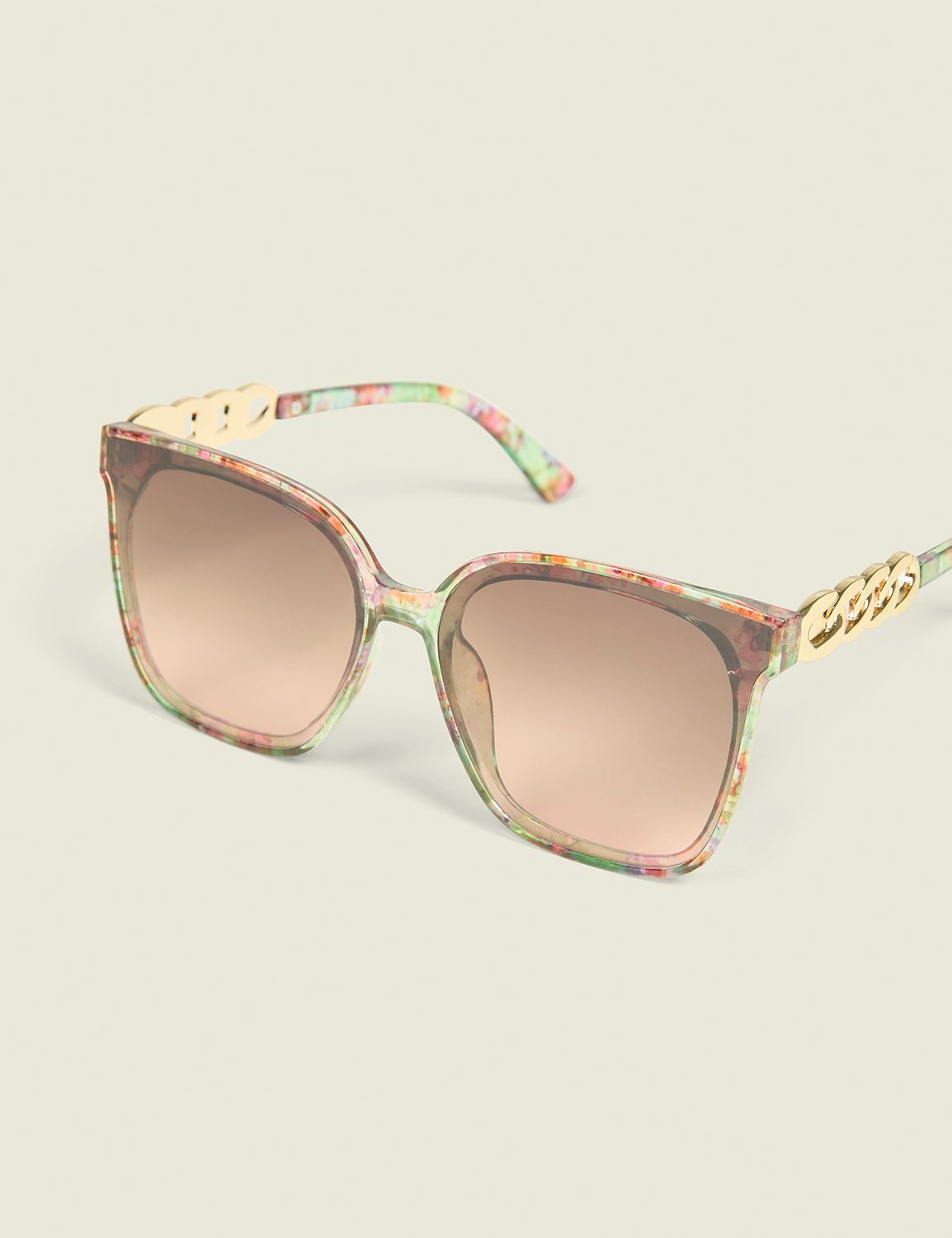 Floral Square Sunglasses