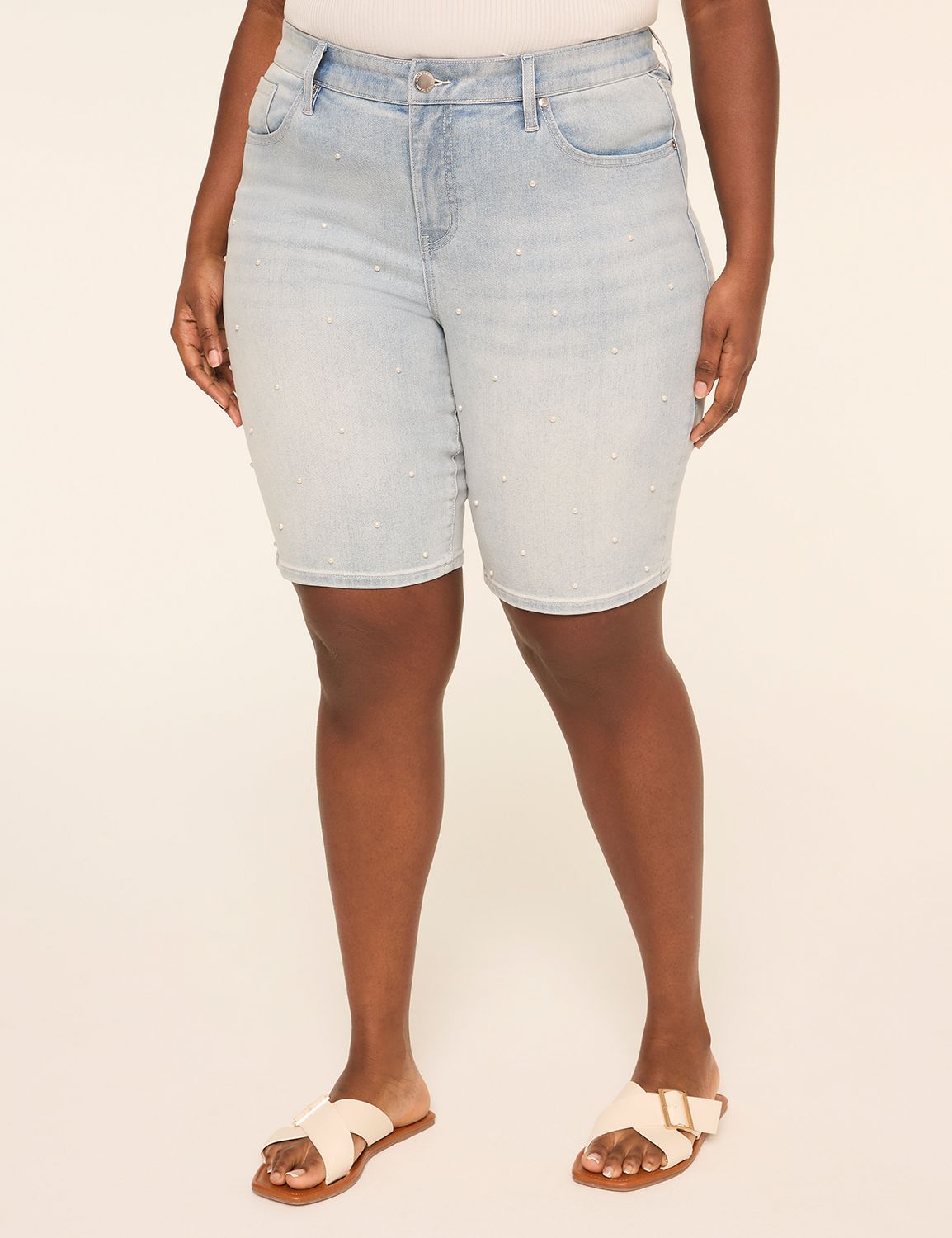 Genius Embellished Fitted 10" Bermuda Short