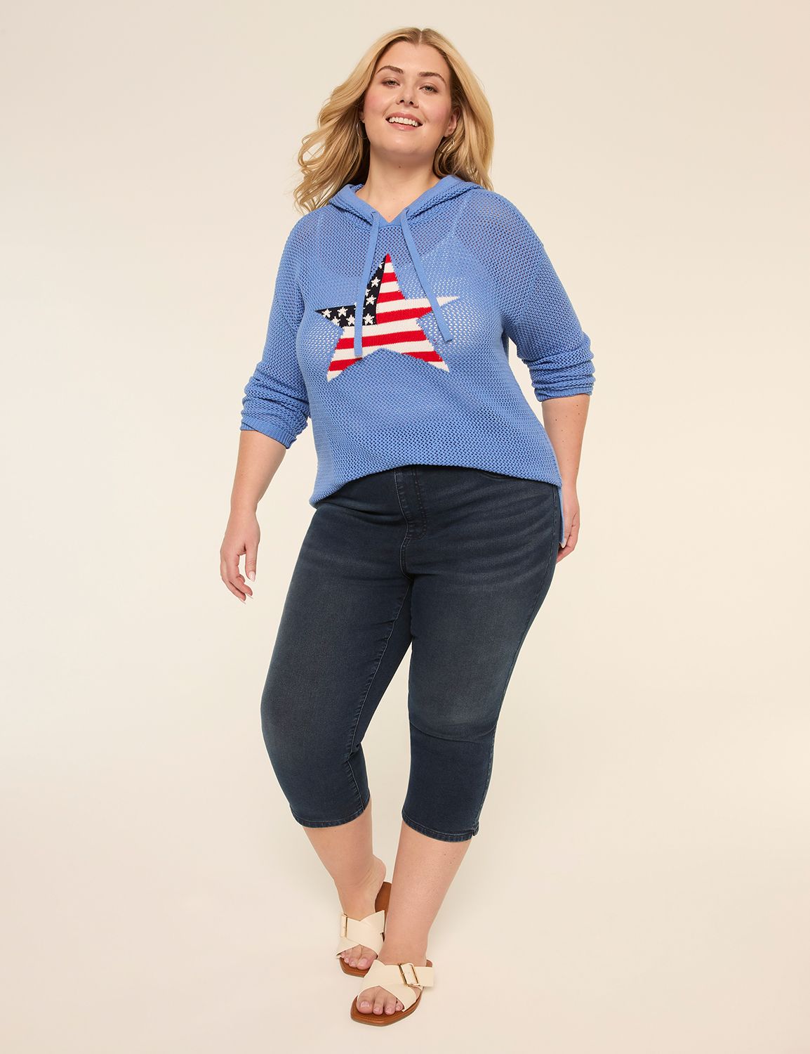 Classic Long Sleeve Open Stitch Fla Product Image 3