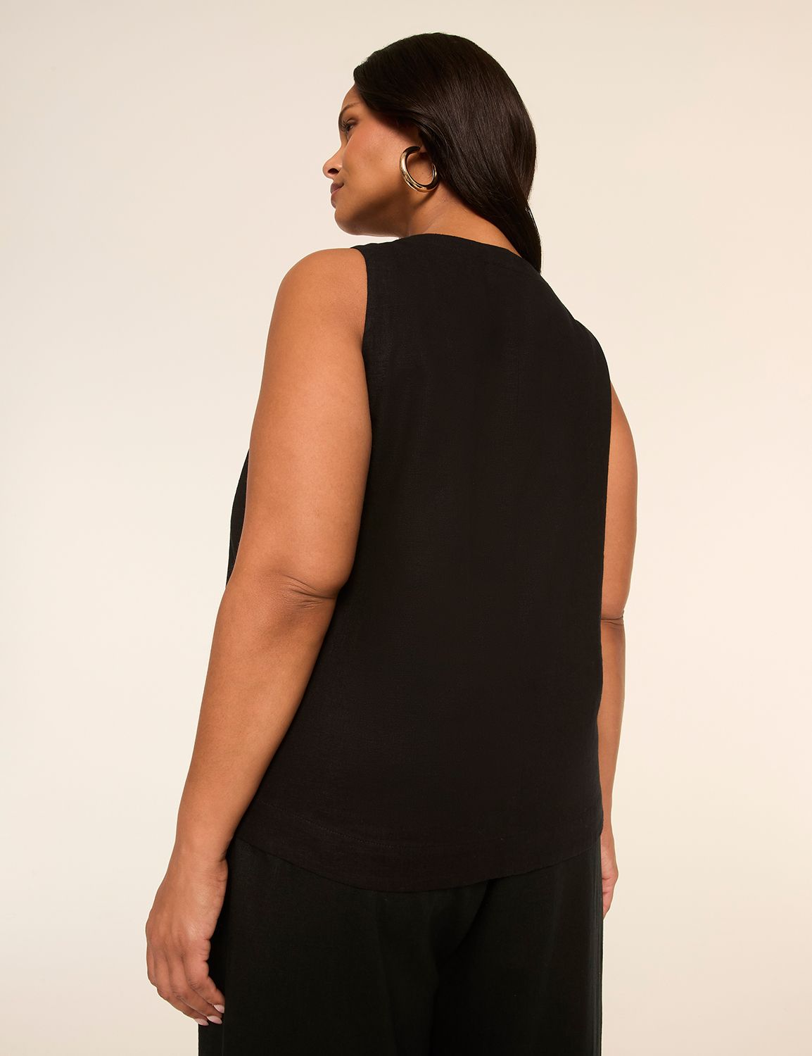 Tailored Linen Vest