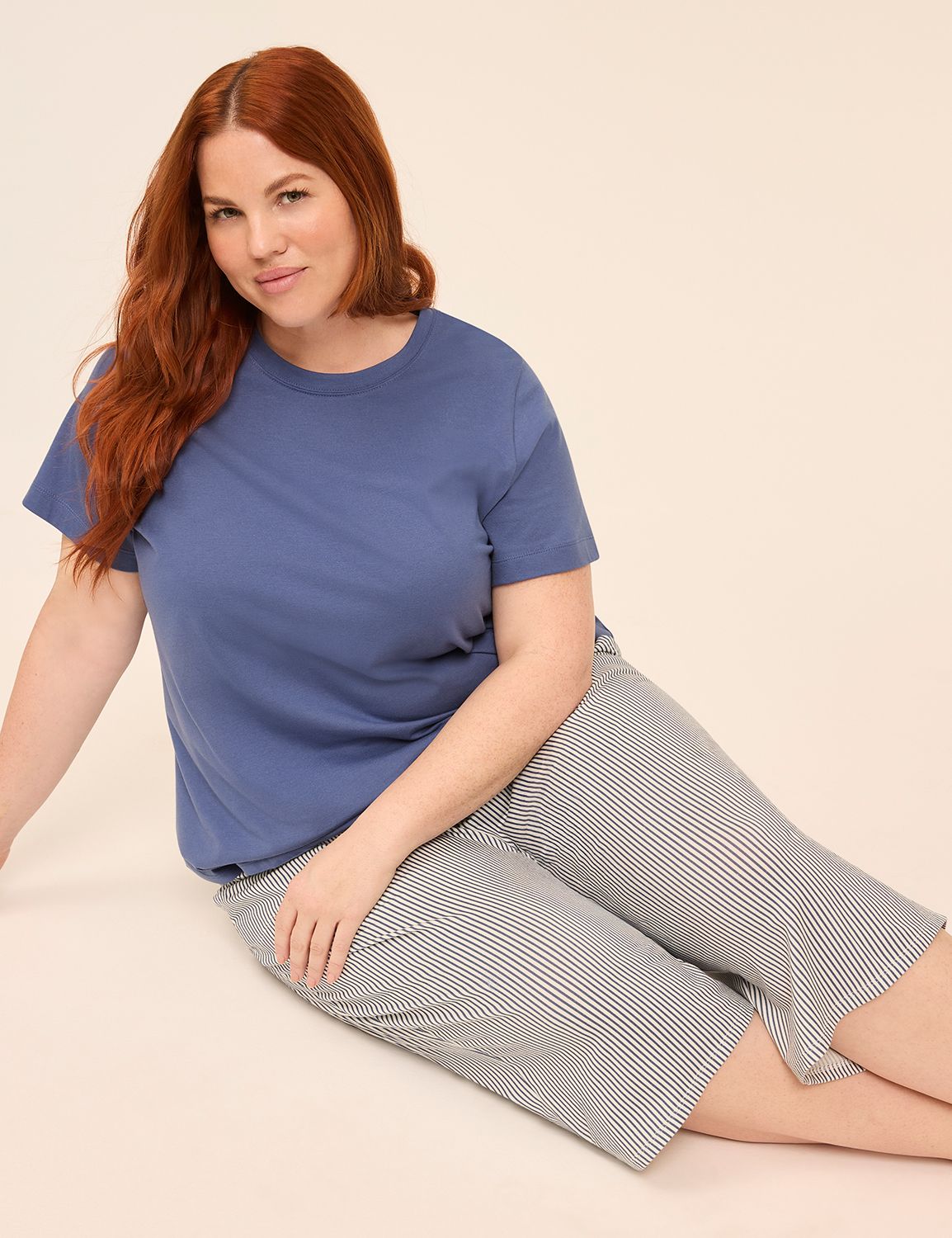 Comfy Cotton Tee & Crop Pant PJ Set