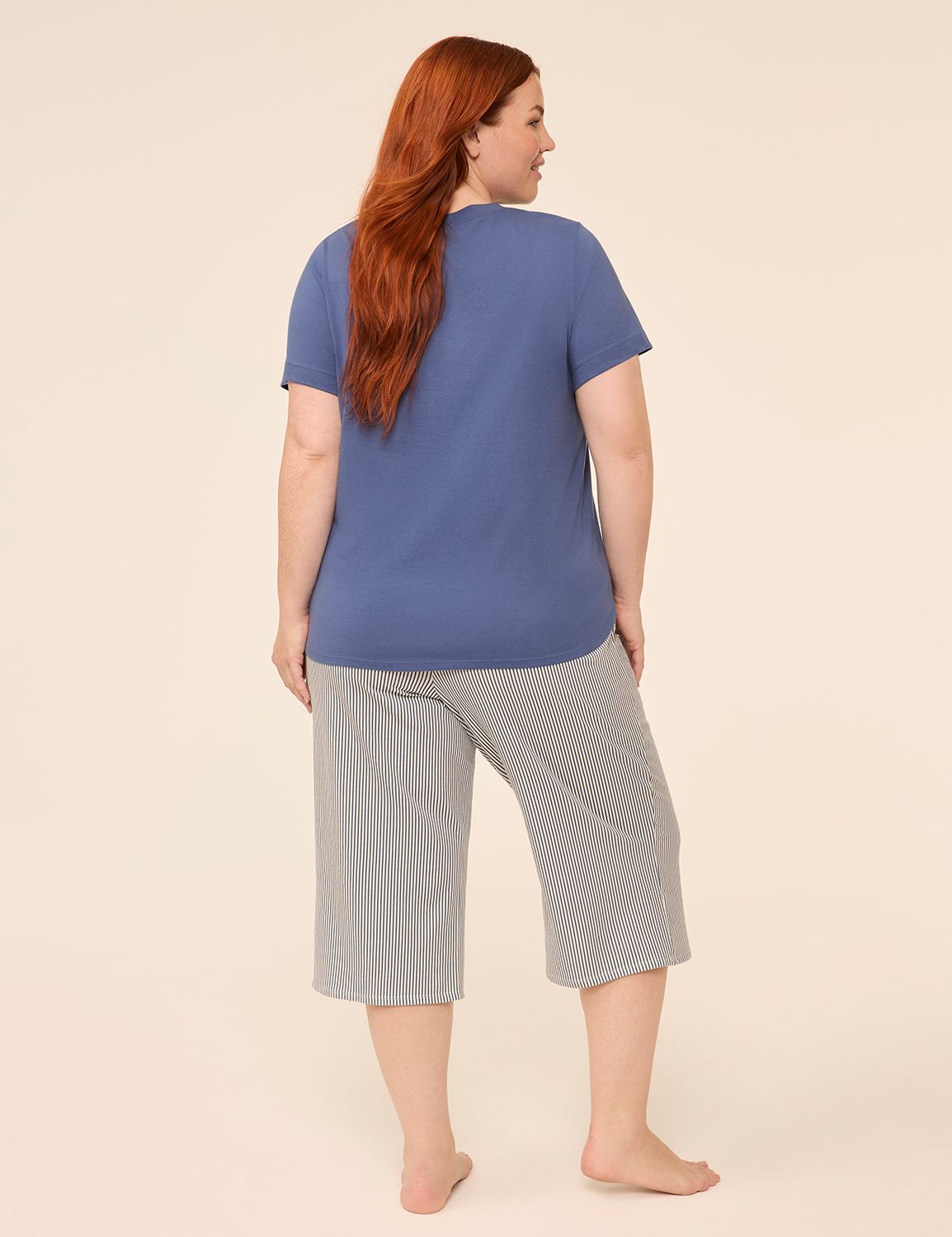 Comfy Cotton Tee & Crop Pant PJ Set