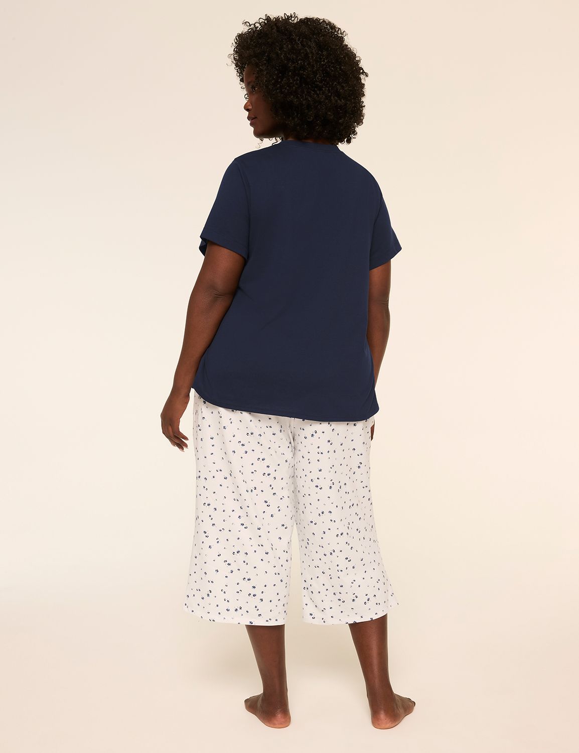 Comfy Cotton Tee & Crop Pant PJ Set