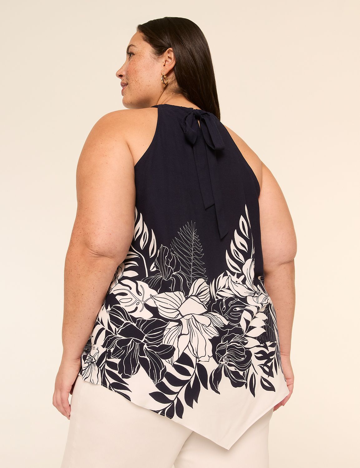 Halter-Neck Popover Top