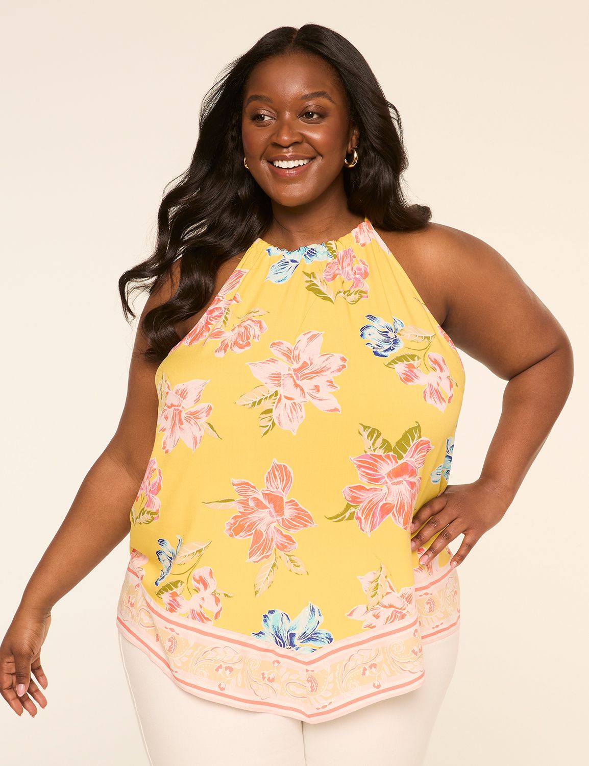Halter-Neck Popover Top