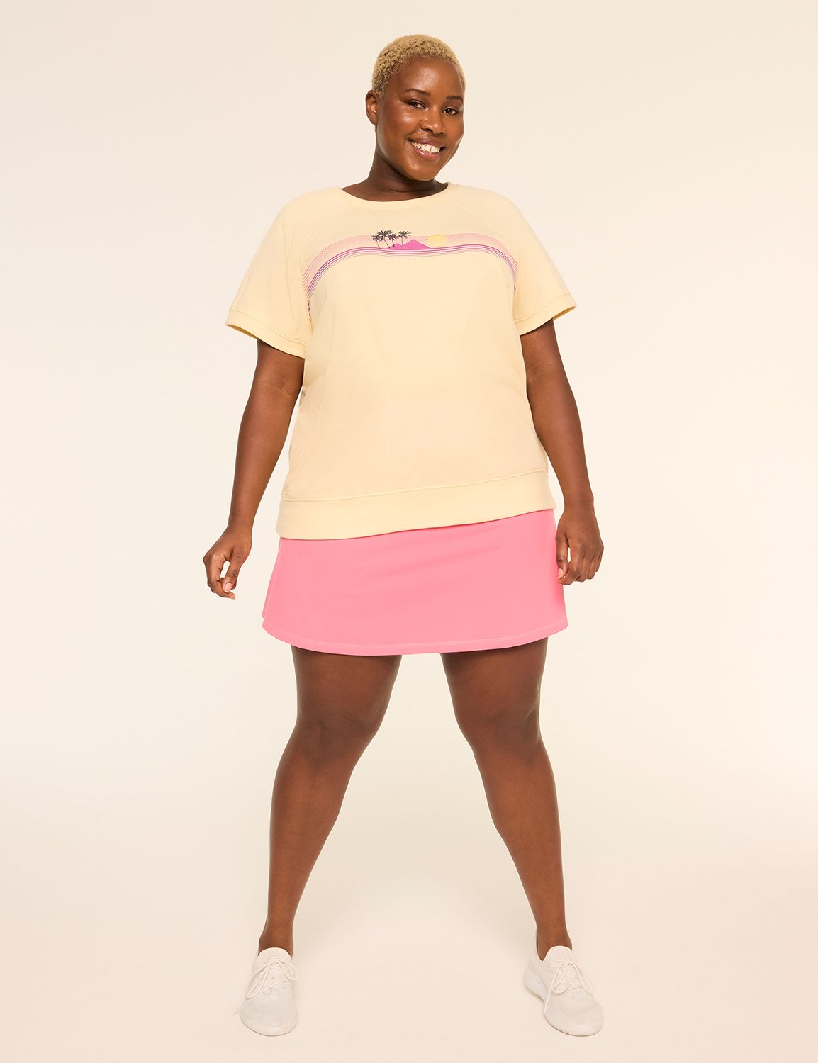 LIVI Short Slv Crew Neckline Fr Ter Product Image 3