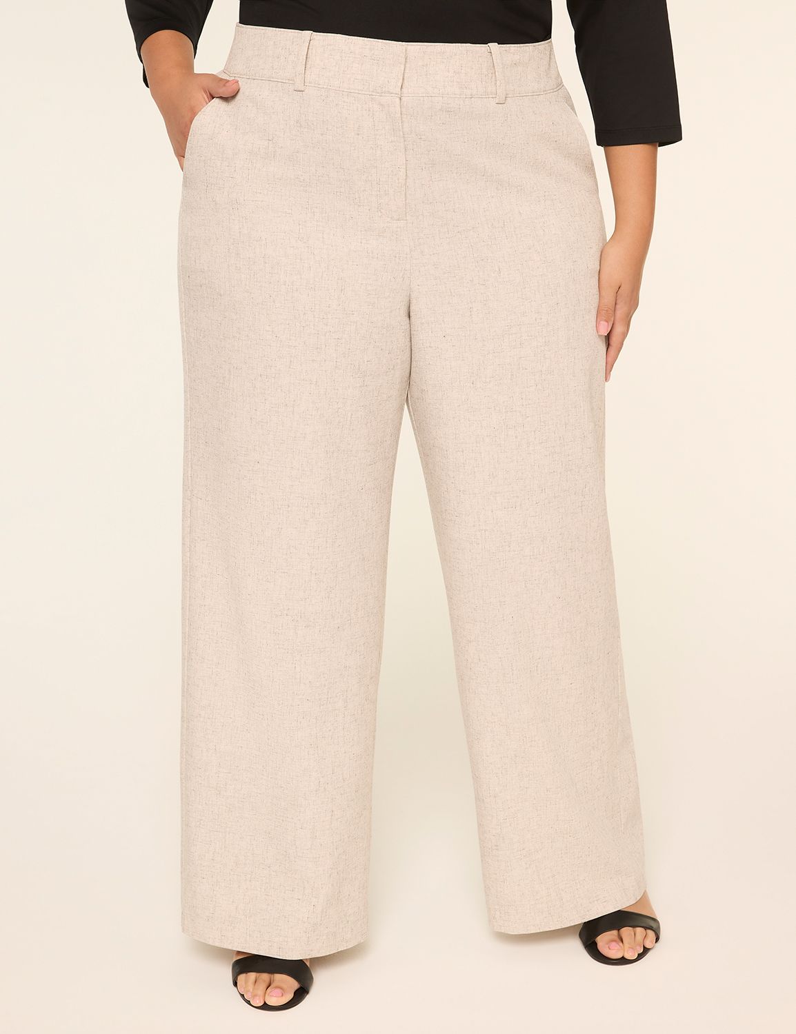 Perfect Drape High-Rise  Linen Wide Leg Pant