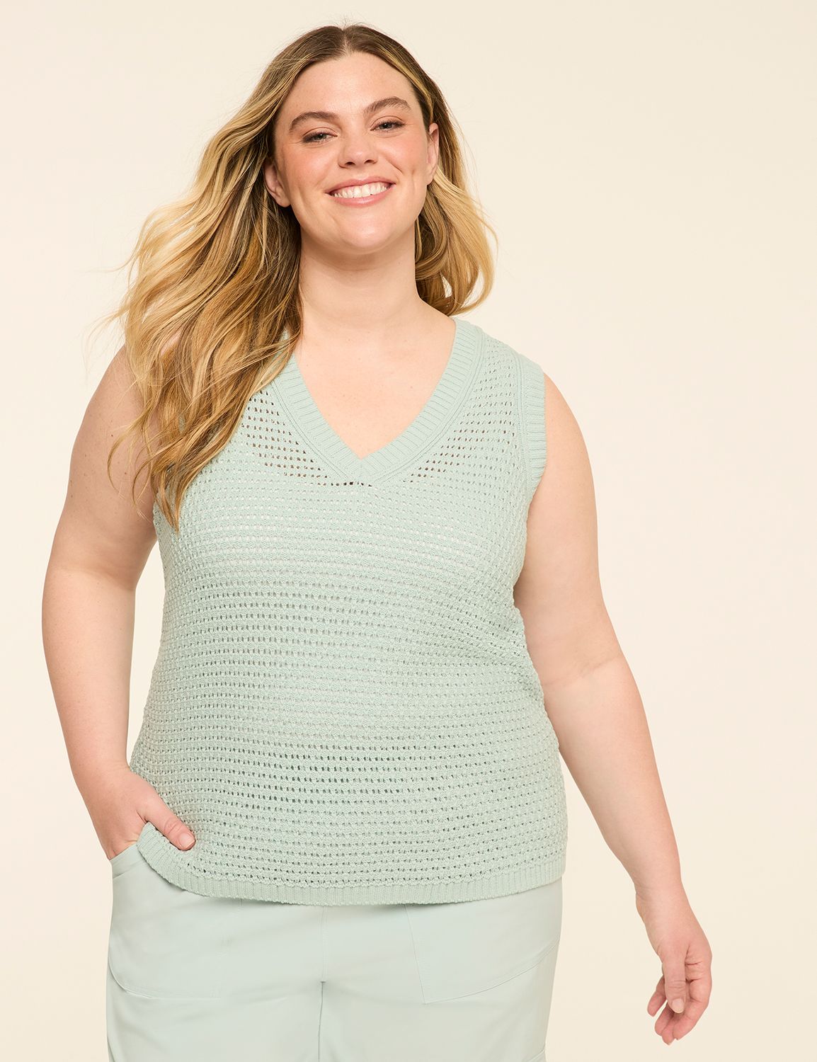 LIVI Textured Sweater Tank
