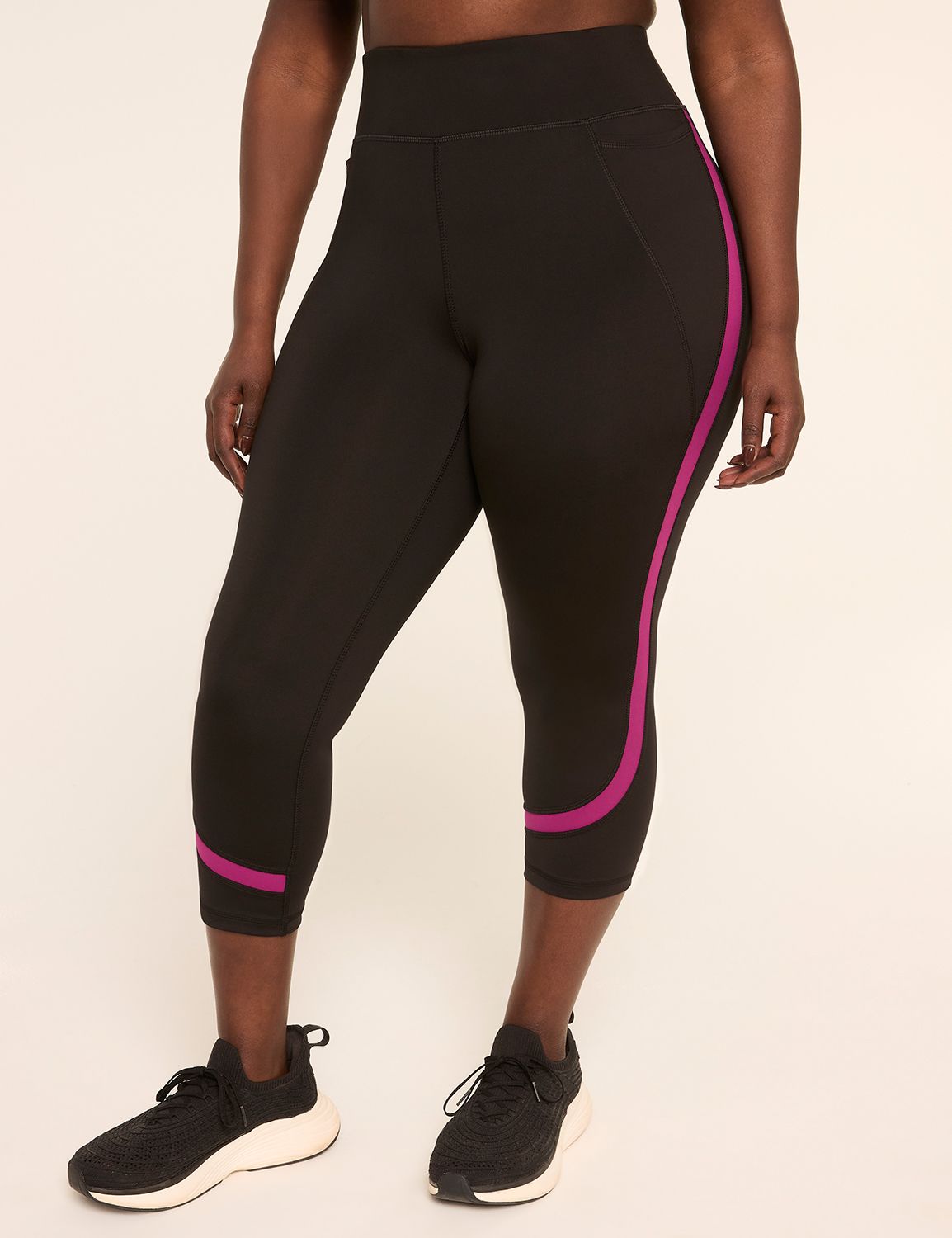LIVI Go-Getter Wicking Colorblock 21" Capri Legging