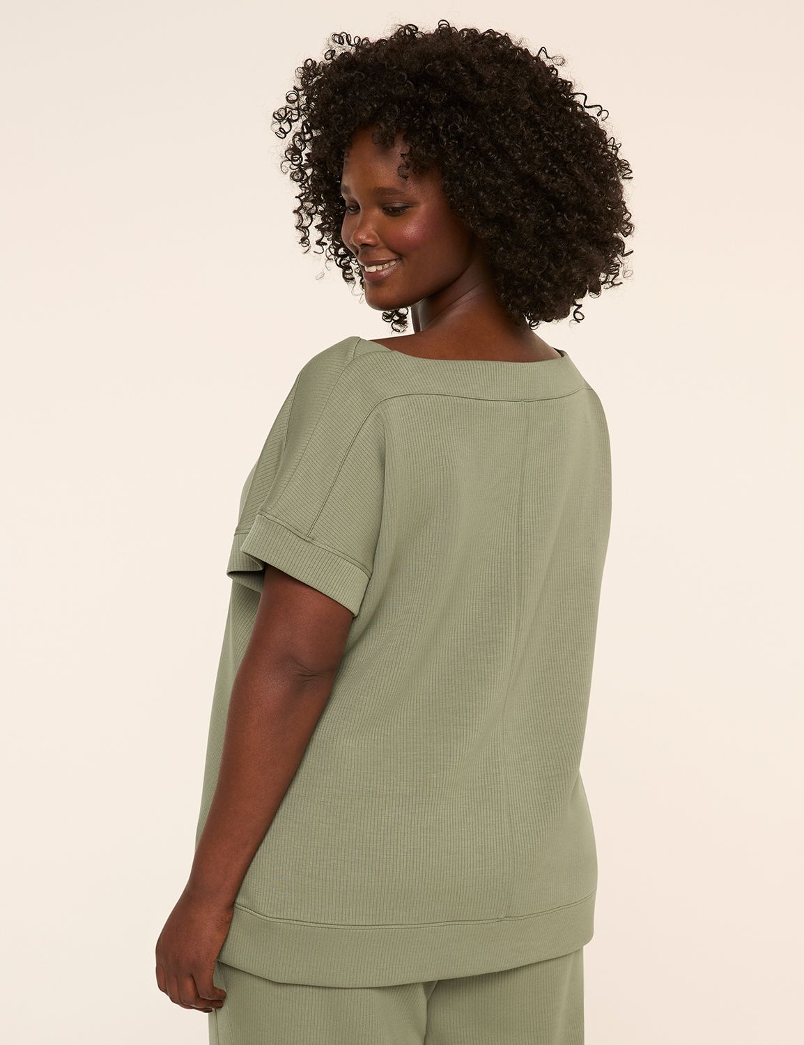 LIVI Ribbed Journey Boatneck Top