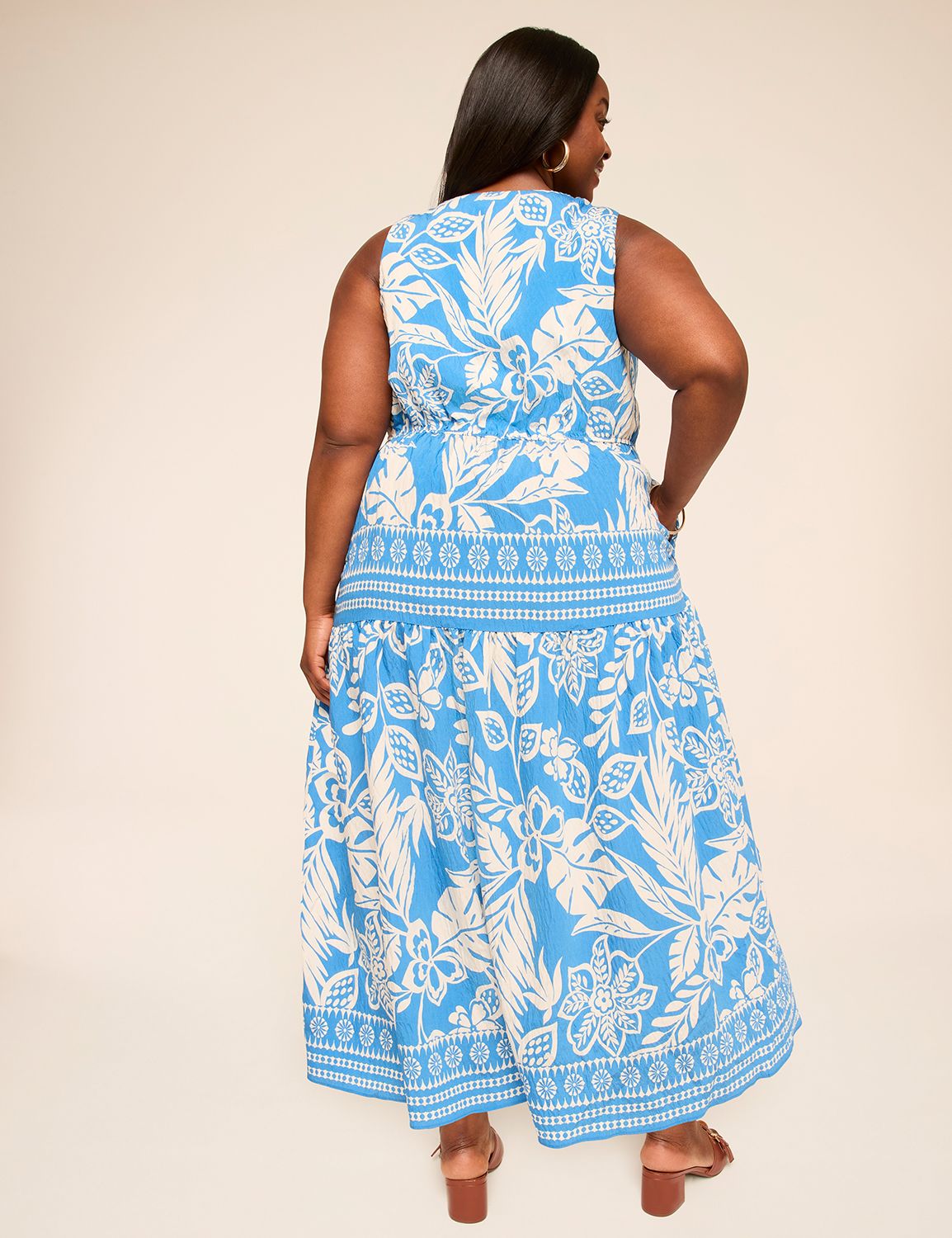 Deep V-Neck Maxi Dress