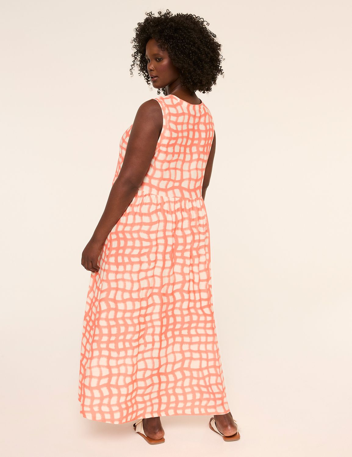 Sleeveless Easy Swing Midi Dress
