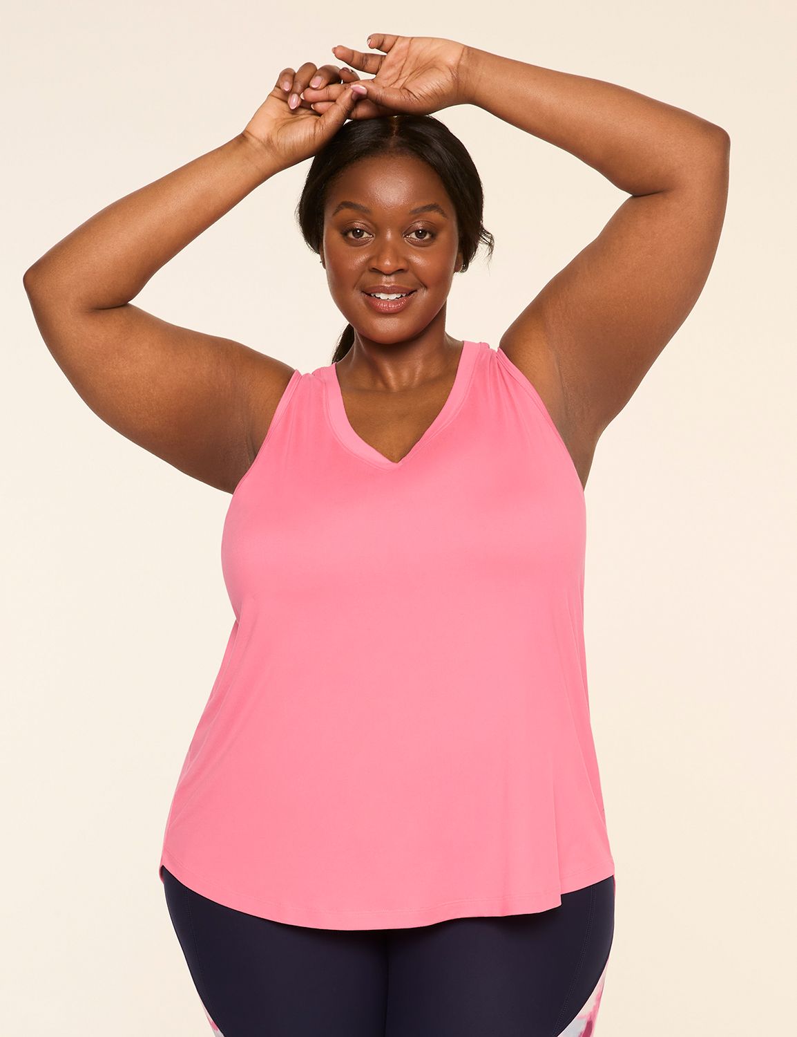 LIVI Soft Ruched-Back Tank