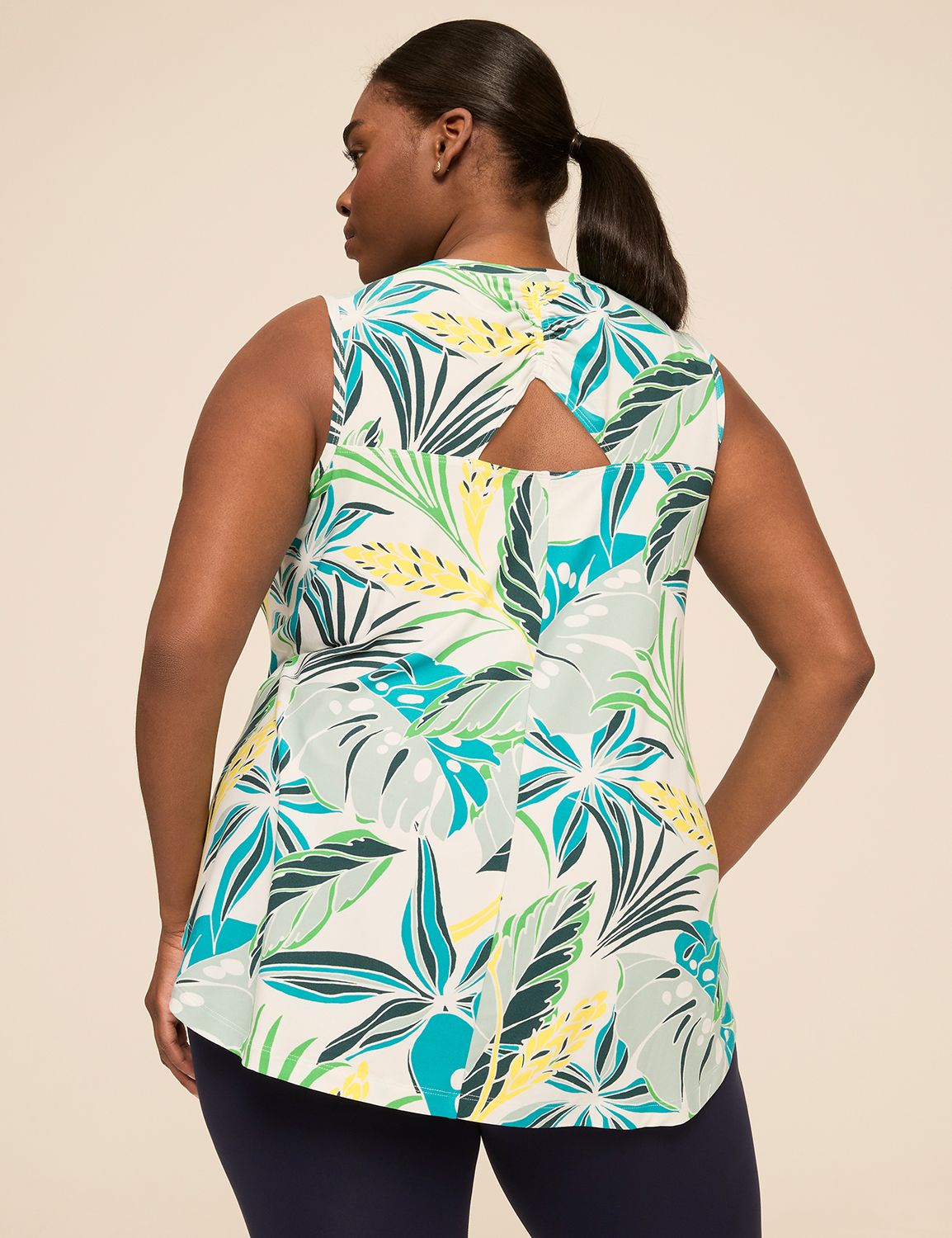 LIVI Soft Ruched-Back Tank