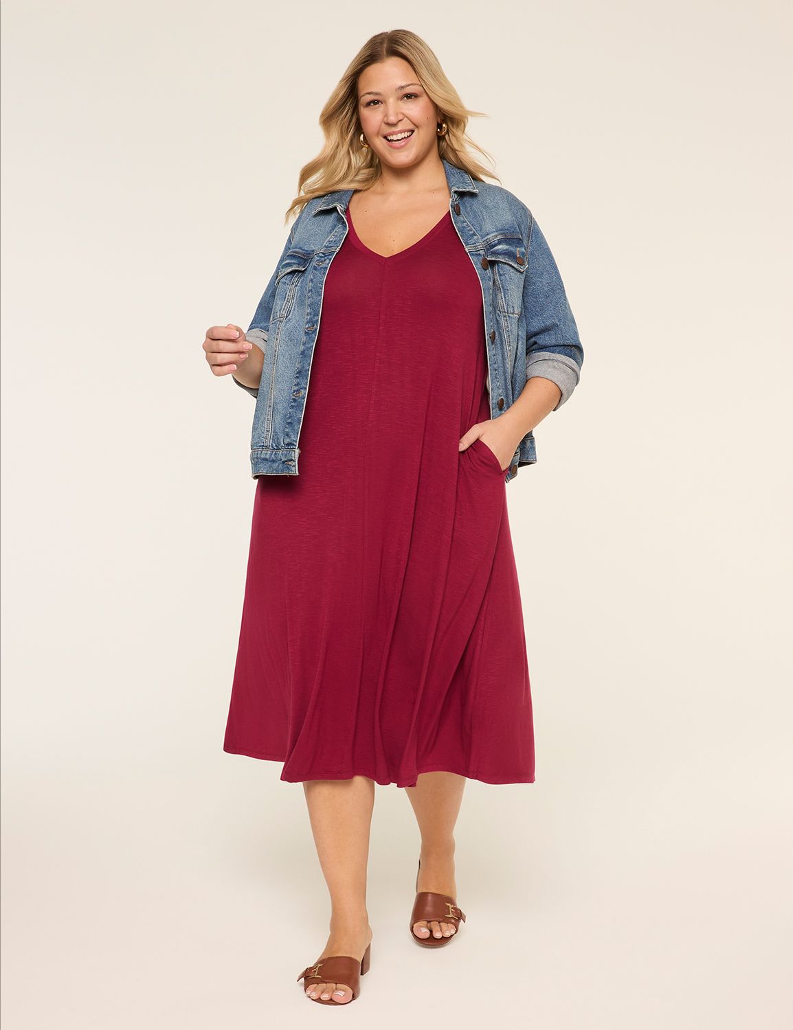 Swing V-Neck Tank Dress