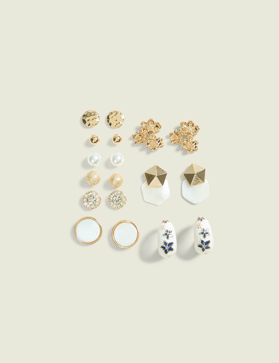 Gold Geometric Earring Variety Pack Product Image 1