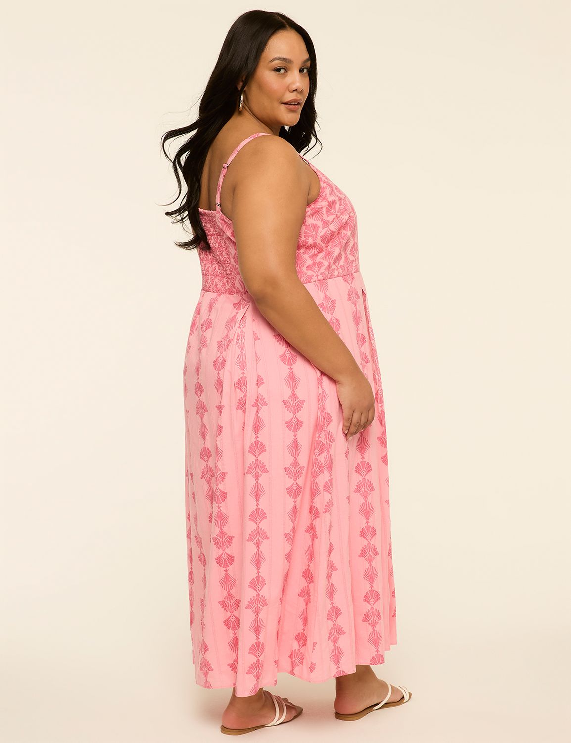 Sleeveless Pleated Maxi Dress