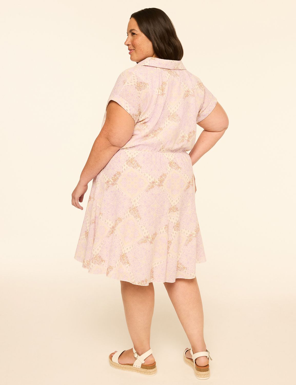Short-Sleeve Shirt Dress