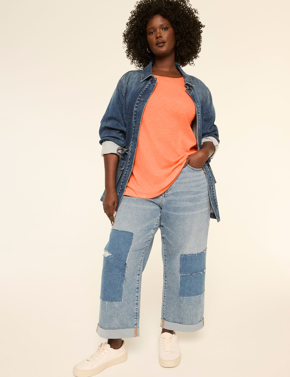 Casual Crew Neck Ruched Elbow Sleev Product Image 3
