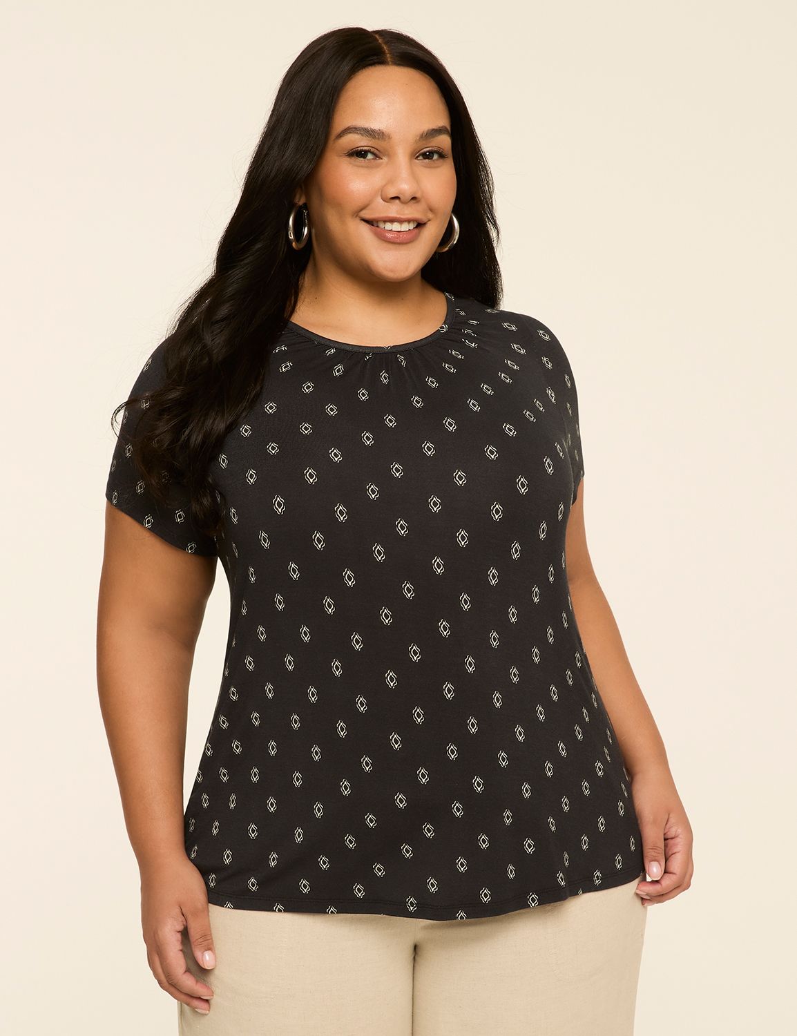 DreamFeel Short-Sleeve Crew-Neck Top