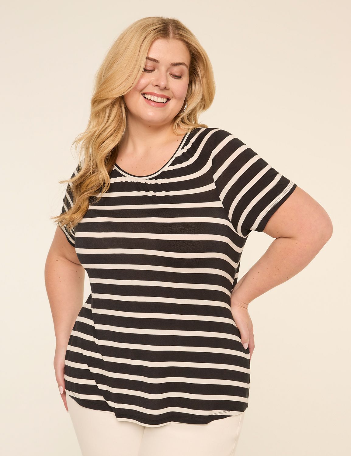 DreamFeel Short-Sleeve Crew-Neck Top