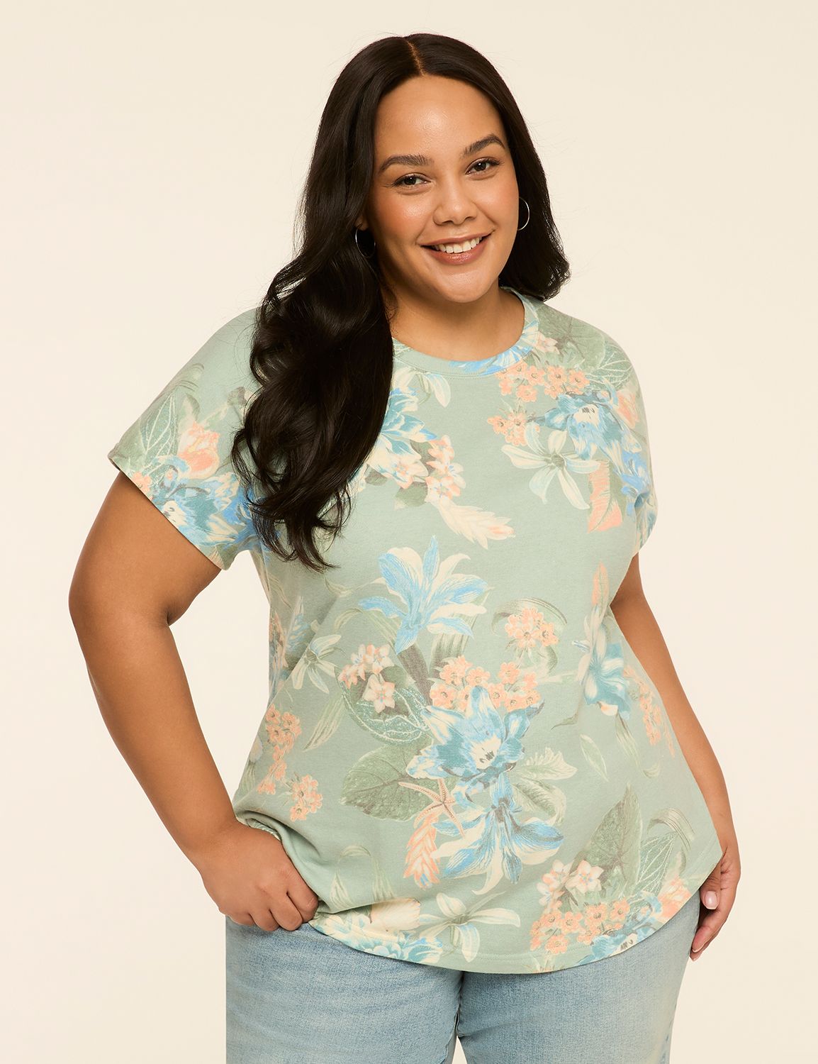 Short-Sleeve French Terry Sweatshirt