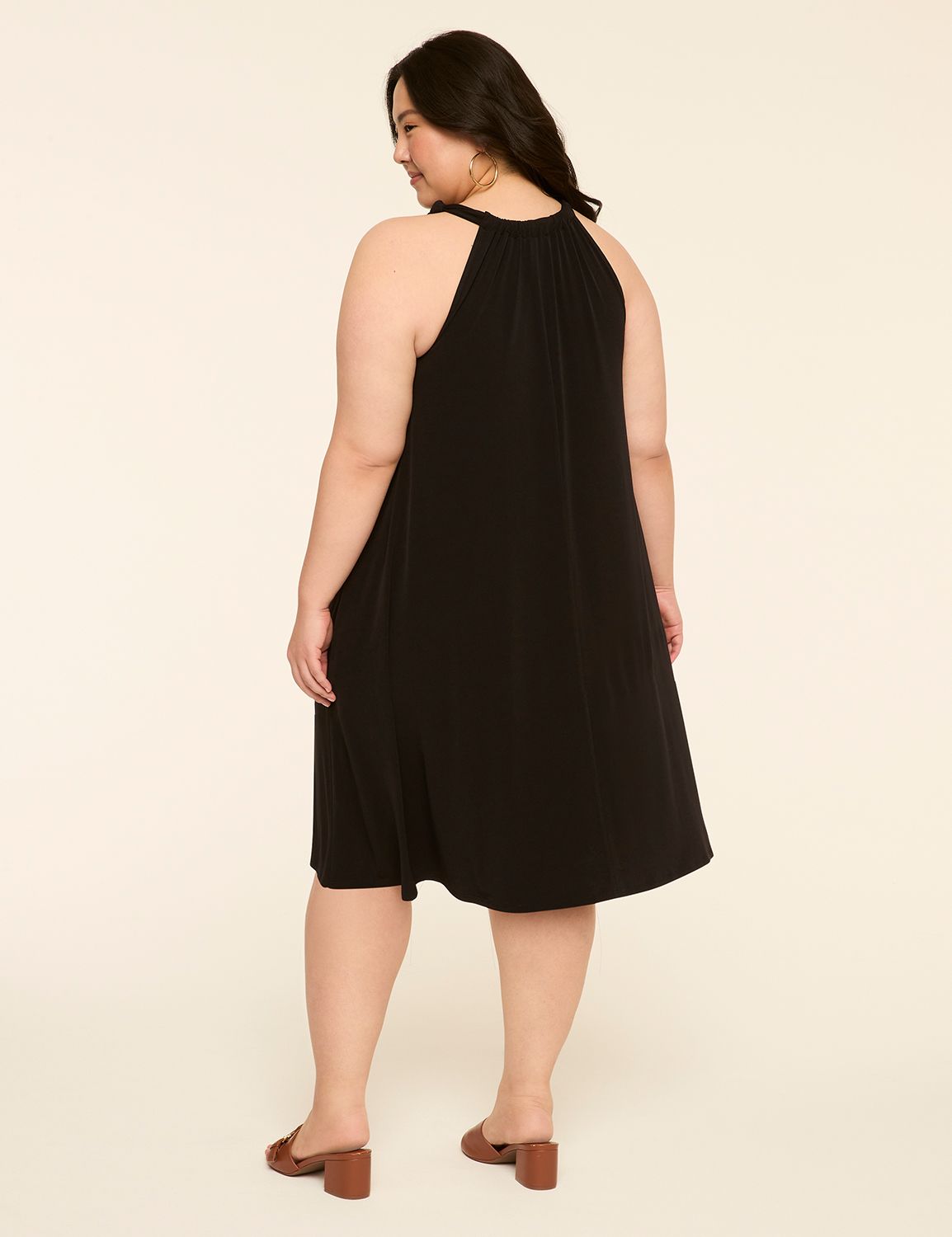 Knotted Halter-Neck Short Dress