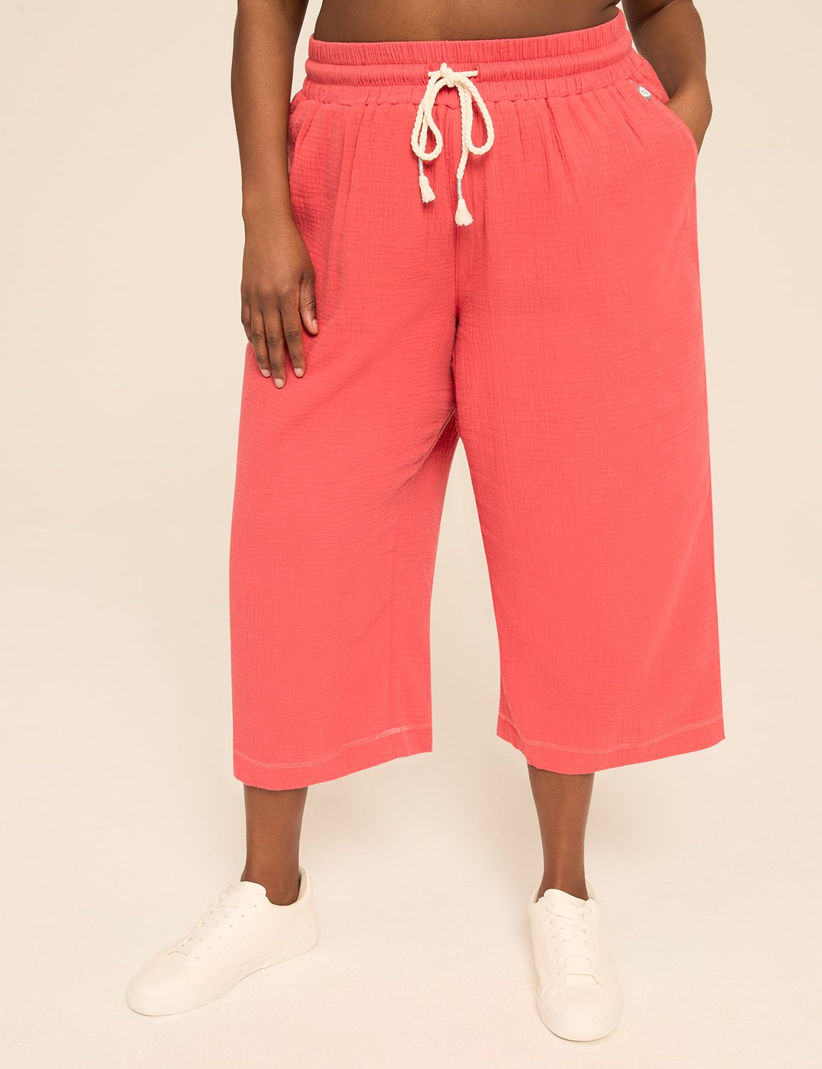 LIVI Gauze Crew-Neck Tank