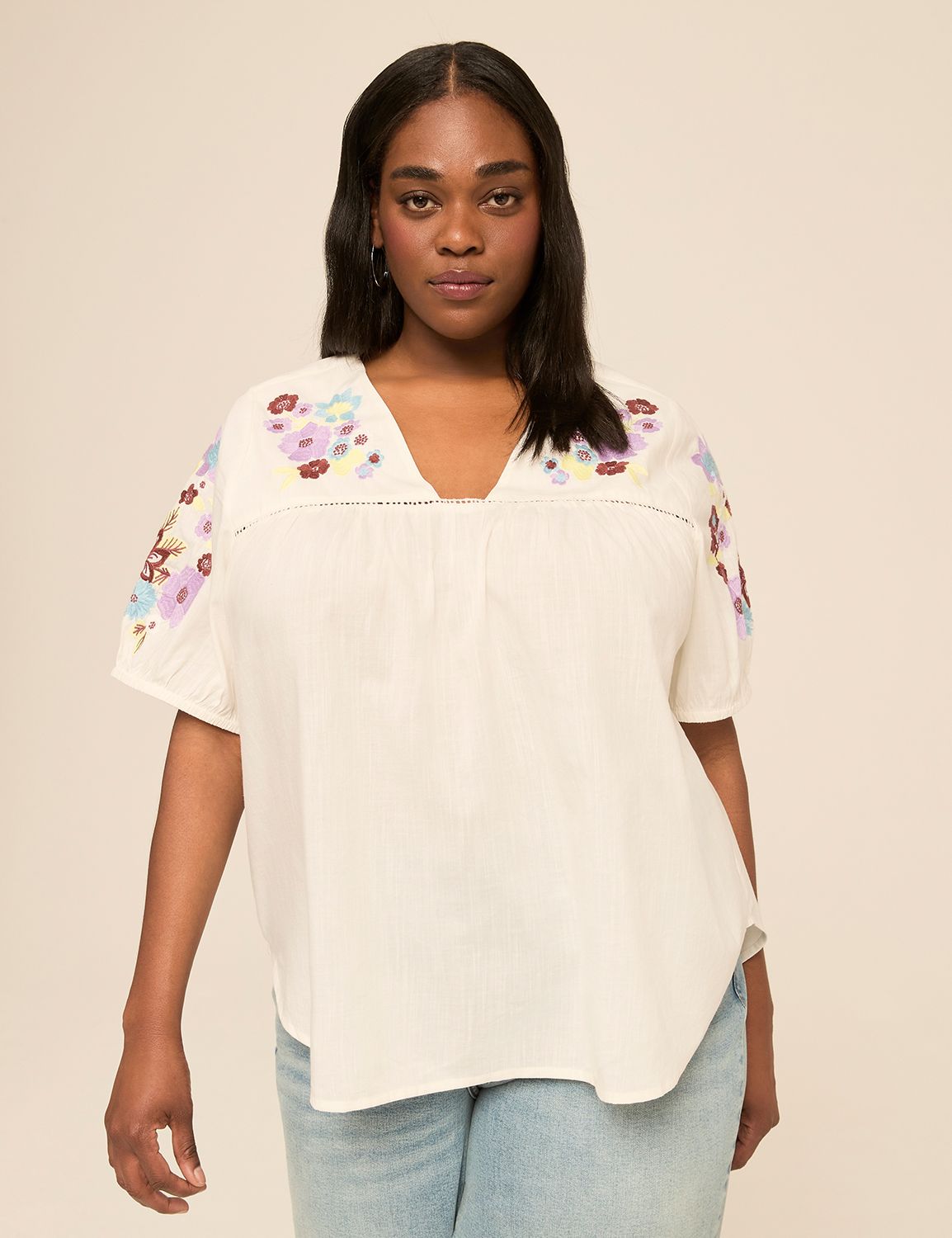 Classic SS Perfect Sleeve Babydoll Product Image 1
