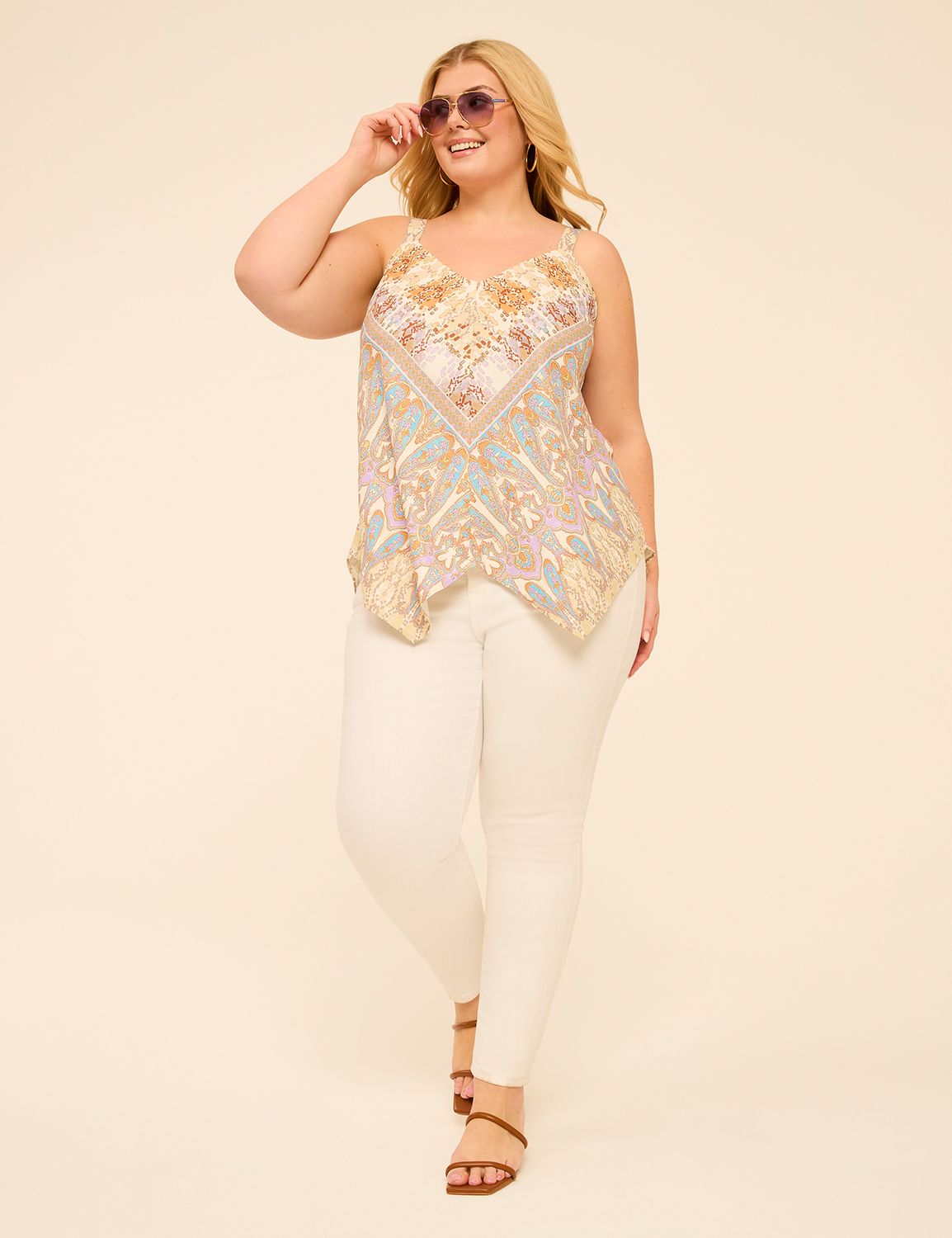 Classic Handkerchief Hem Cami 11509 Product Image 3