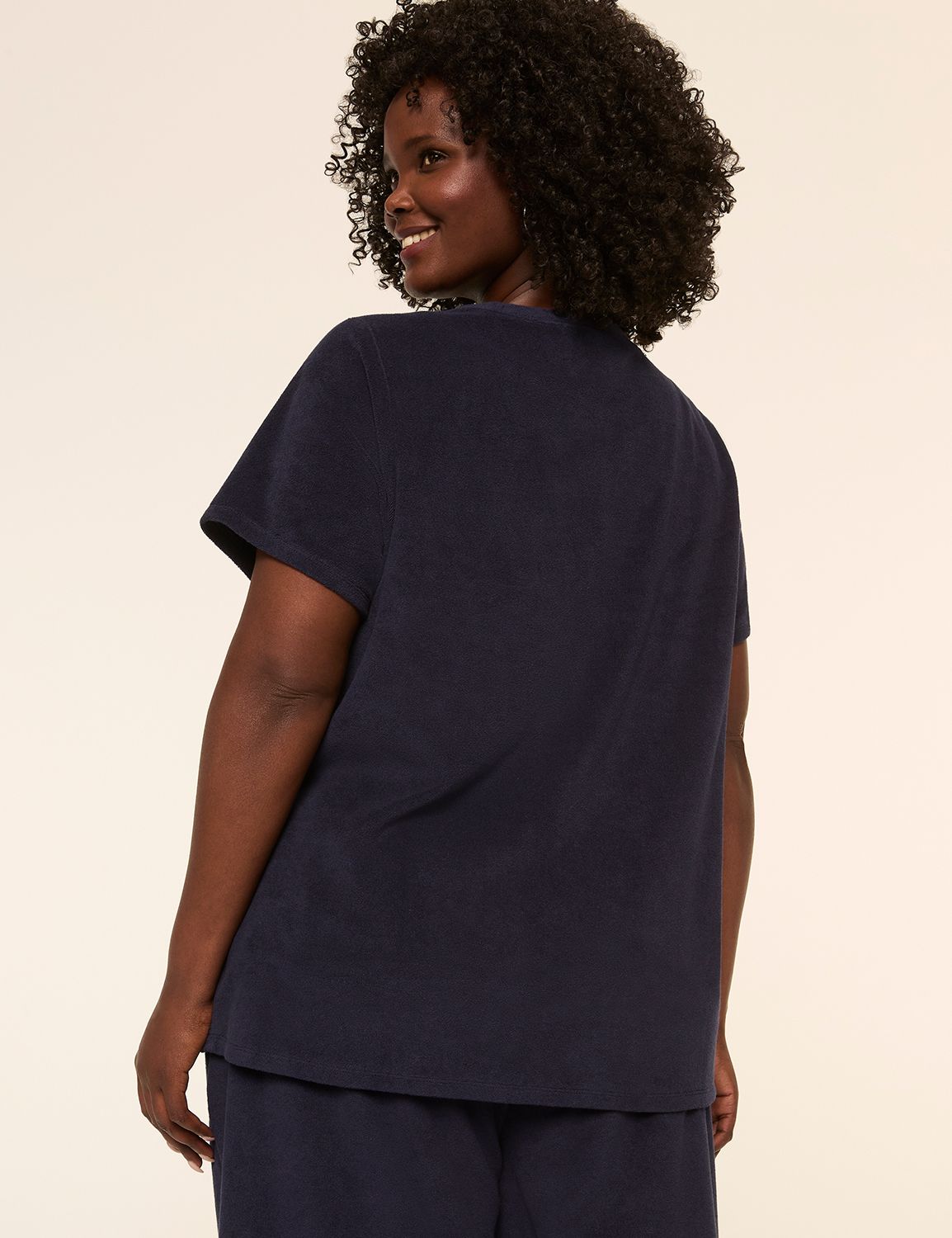 Short-Sleeve Towel Terry Top