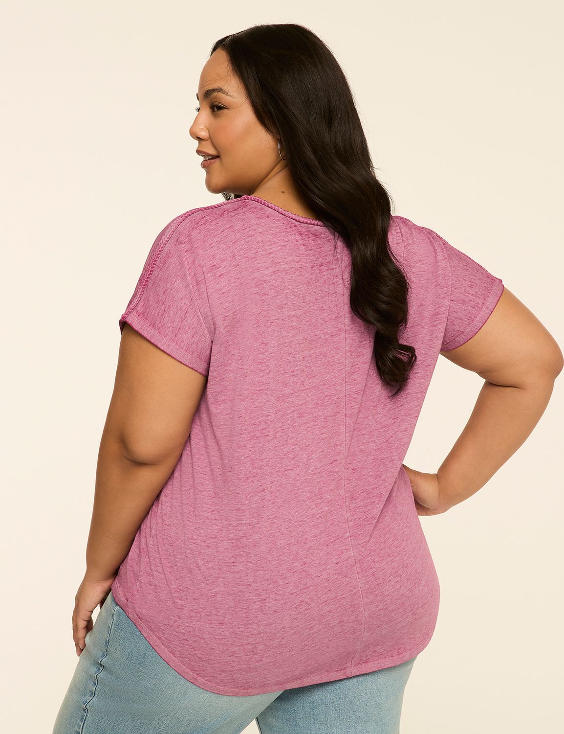 Braided-Neck Blessed Graphic Tee
