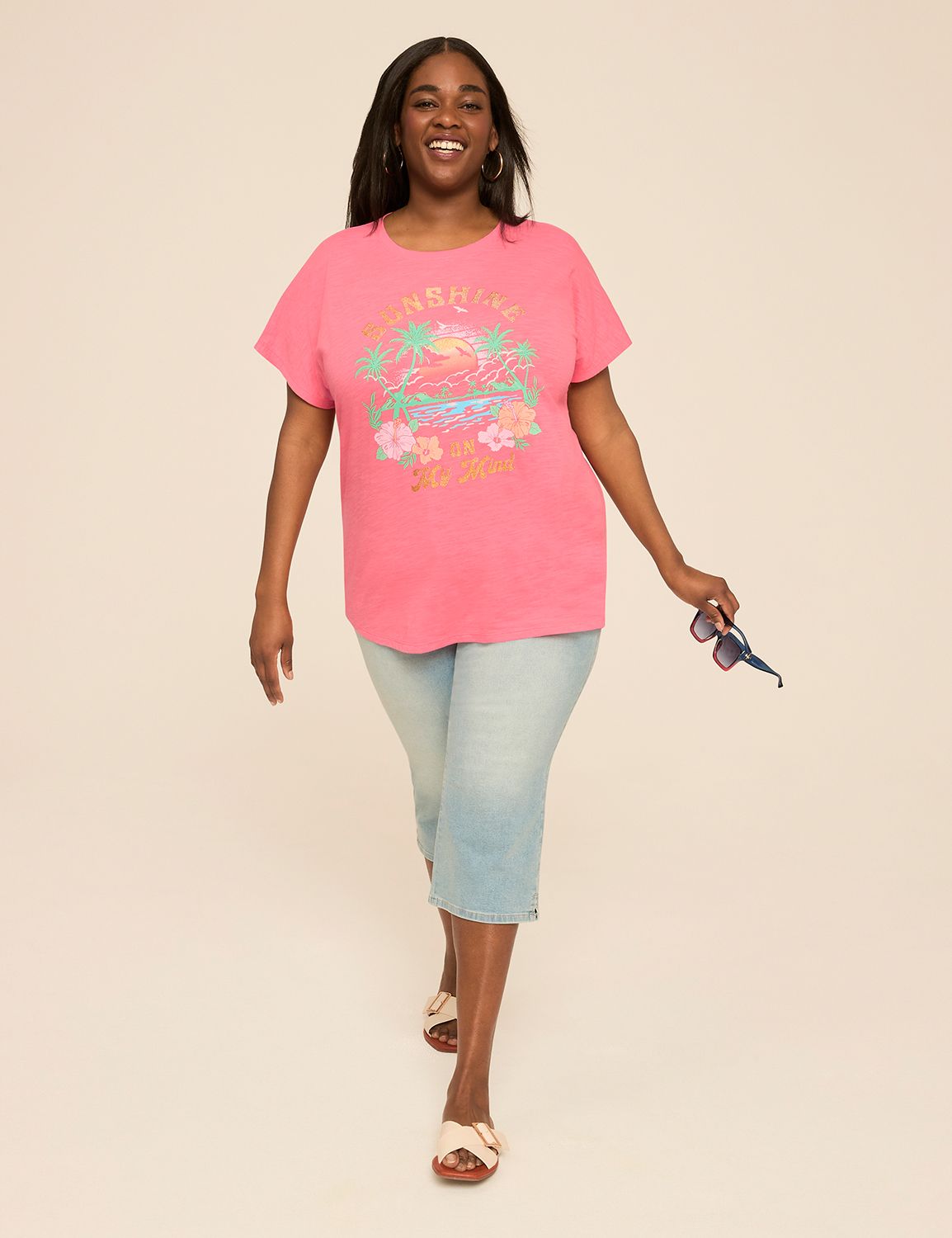 SS Crew Neck Dolman Tee Graphic: : Product Image 3