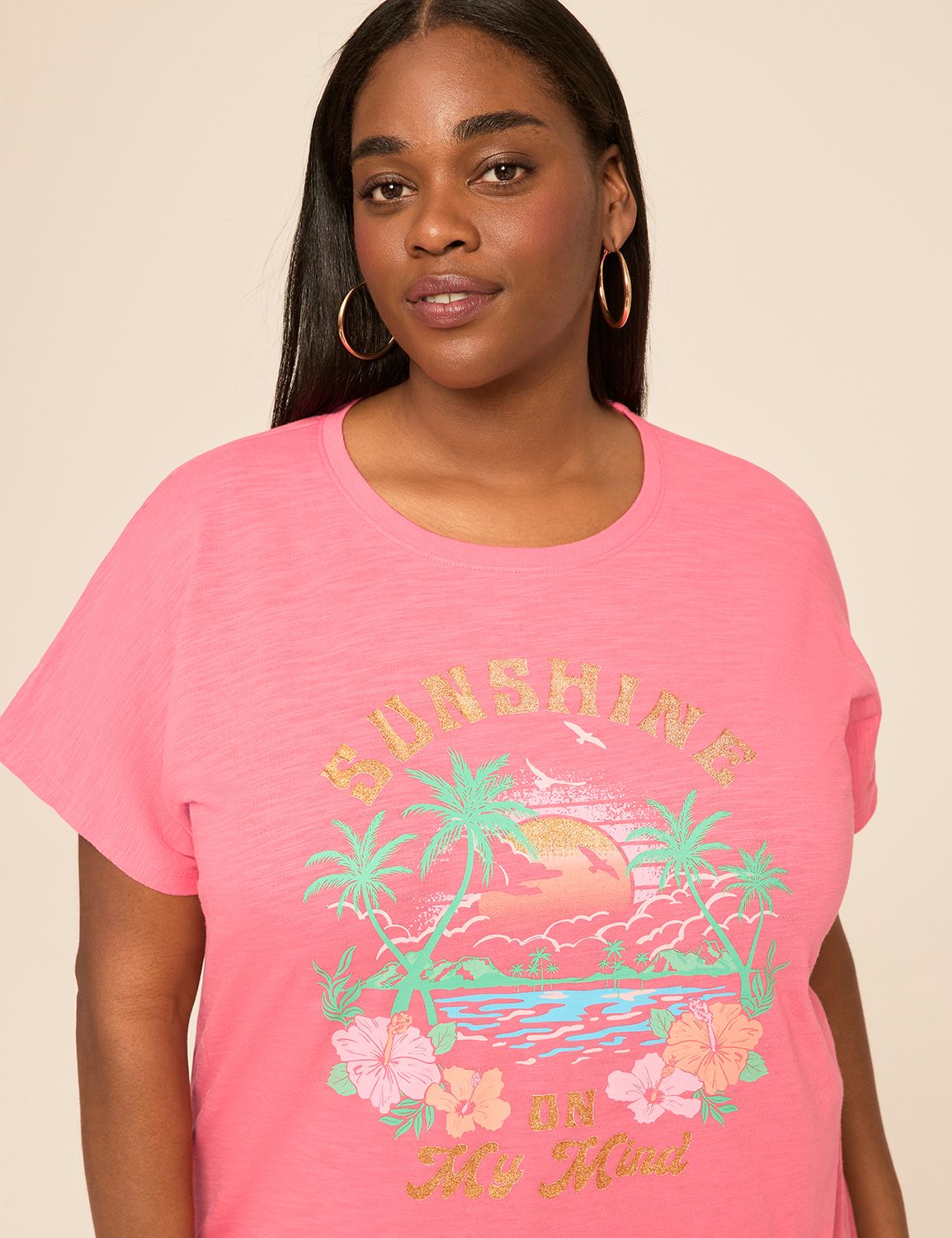 SS Crew Neck Dolman Tee Graphic: : Product Image 4