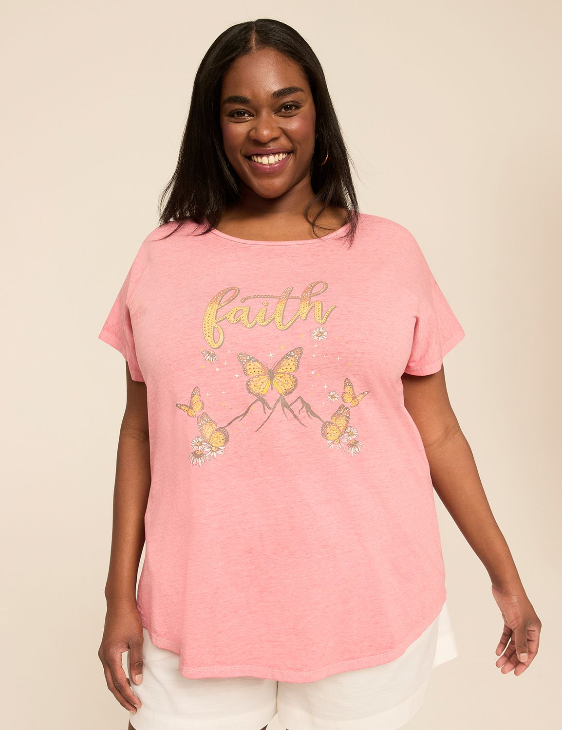 Strappy-Back Faith Graphic Tee