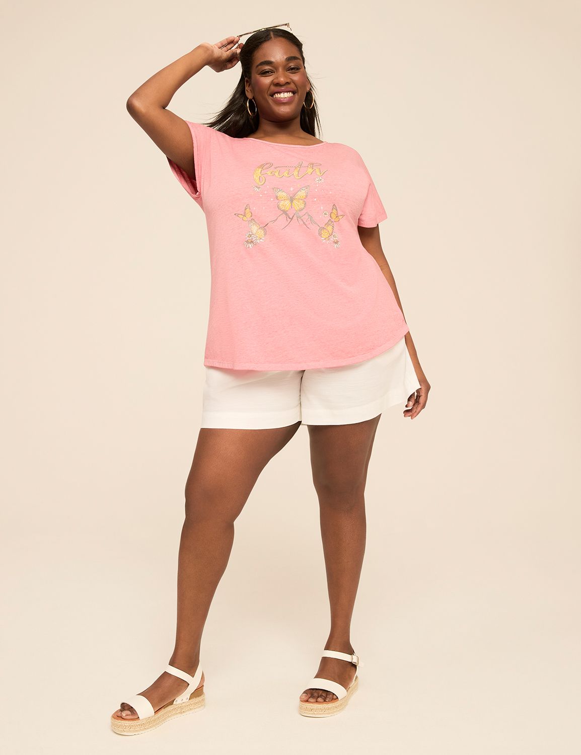 SS Scoop Neck Dolman with Strappy B Product Image 3
