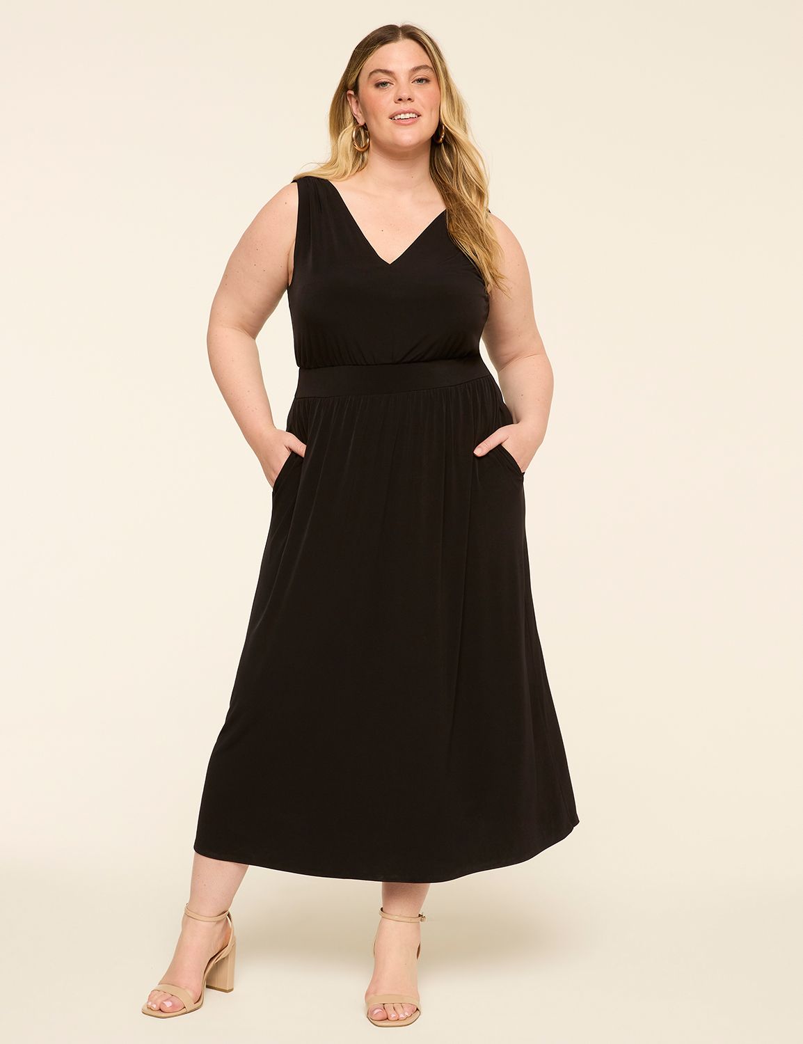 Sleeveless Jersey Maxi Dress