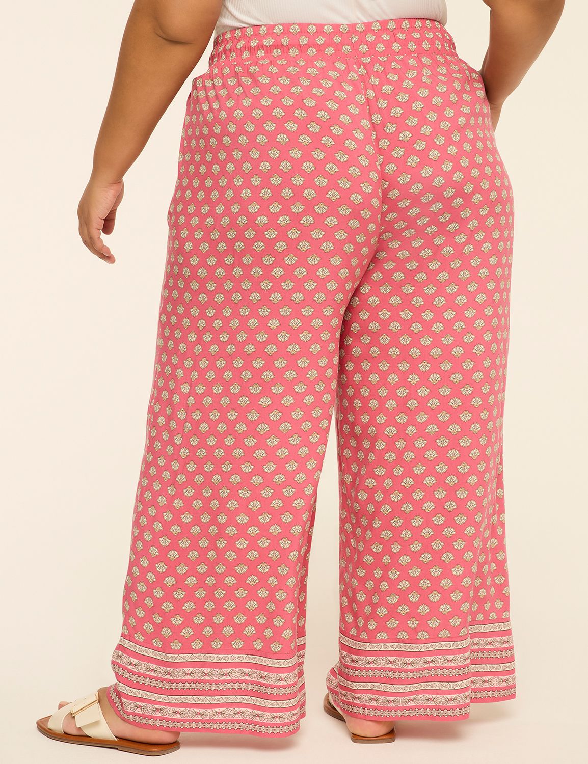 Pull-On Flowy Wide Leg Pant