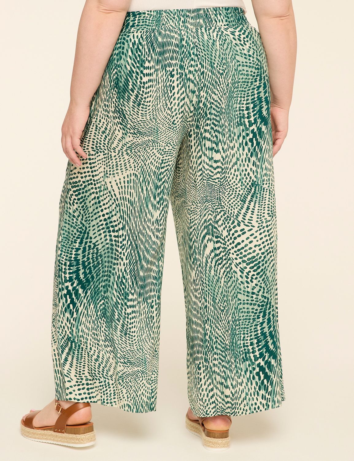 Pull-On Flowy Wide Leg Pant
