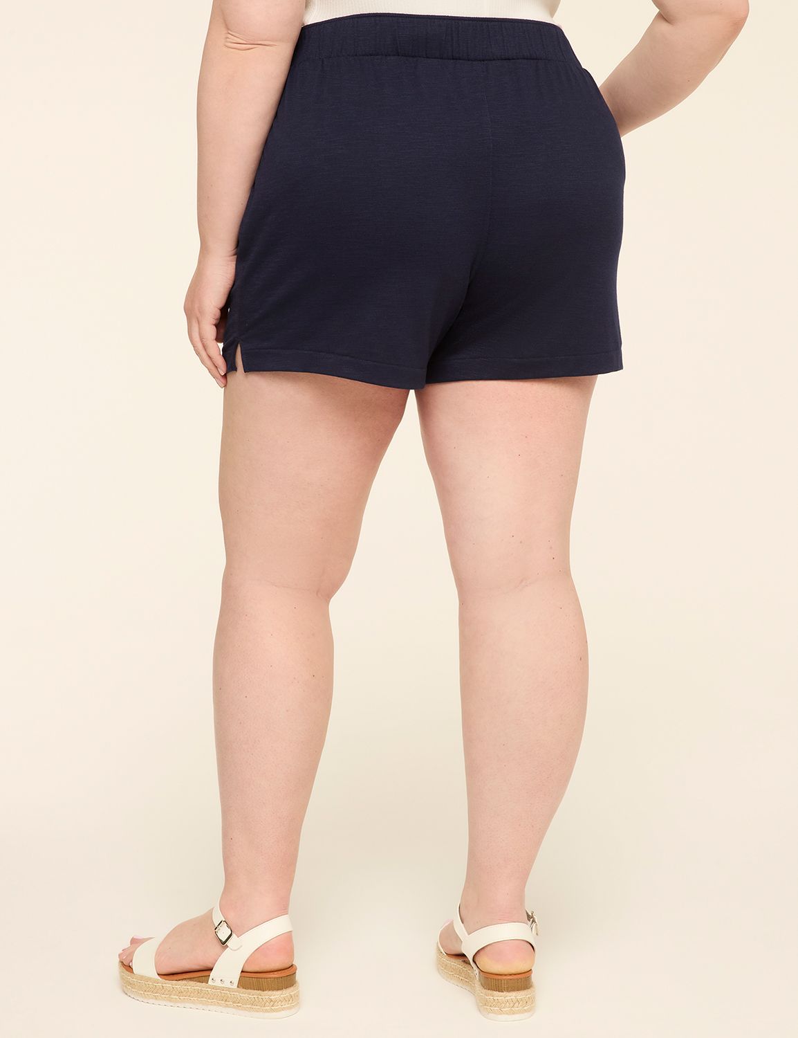 Slub Pull-On Short
