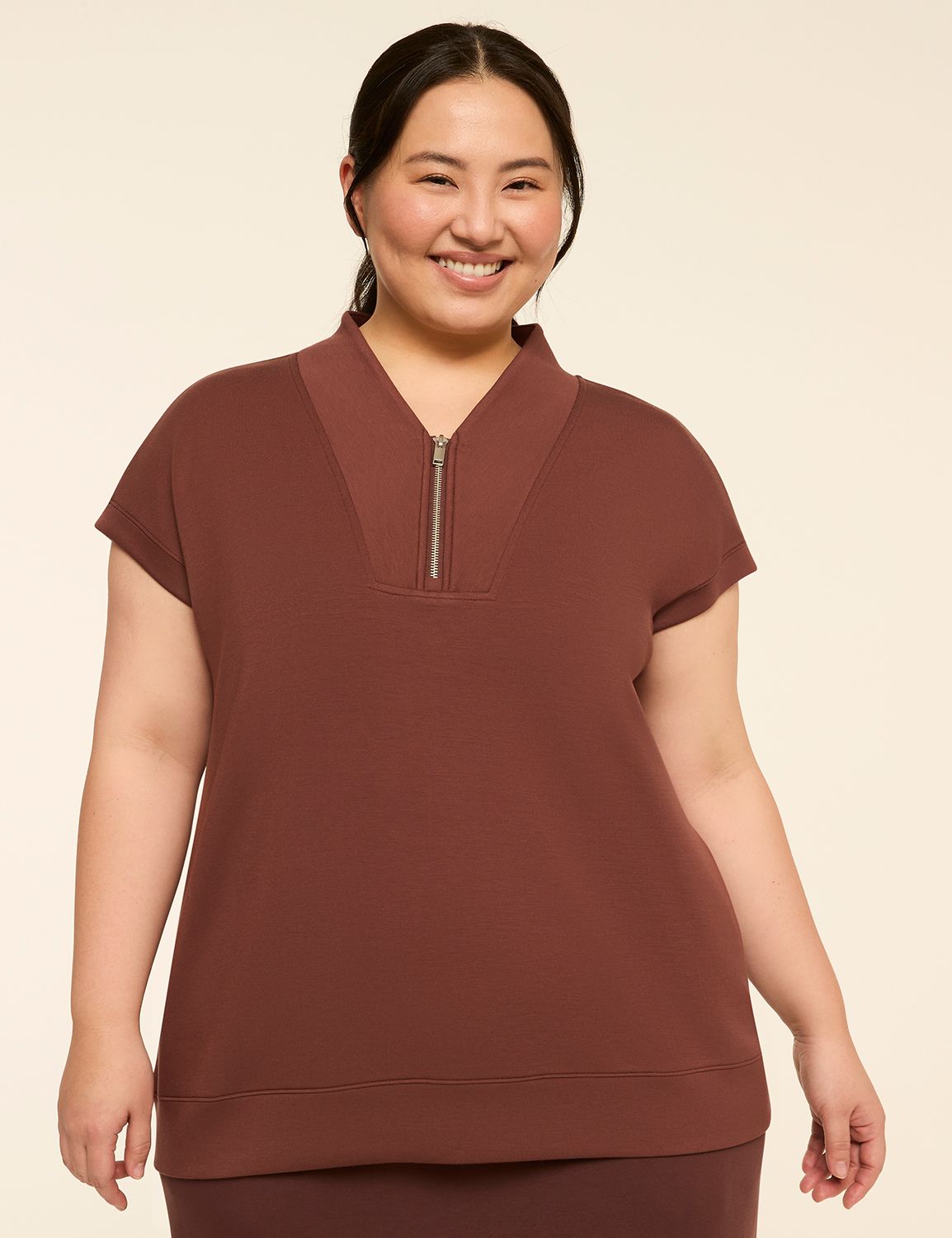 LIVI Short Sleeve Journey Half zip Product Image 1