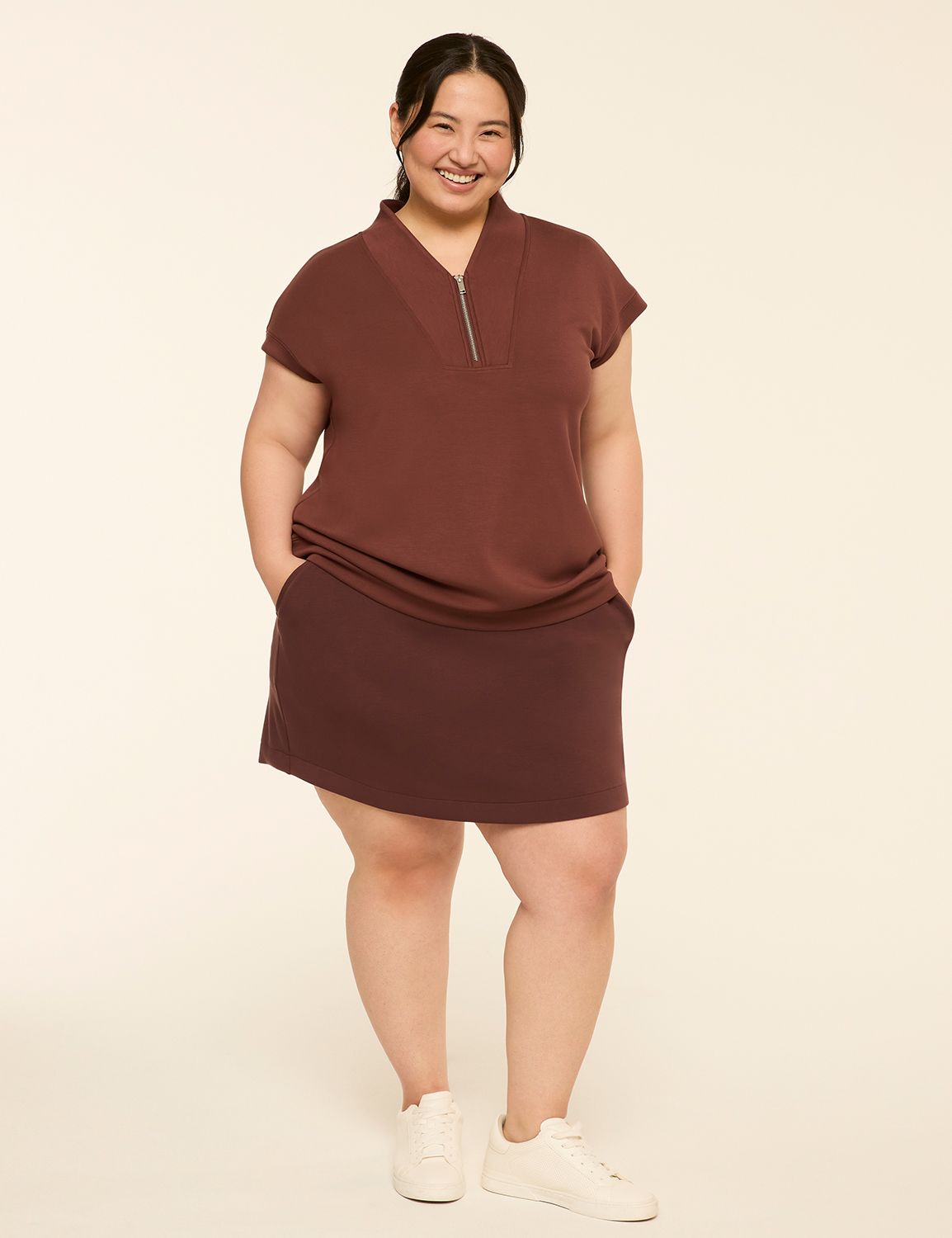 LIVI Short Sleeve Journey Half zip Product Image 3