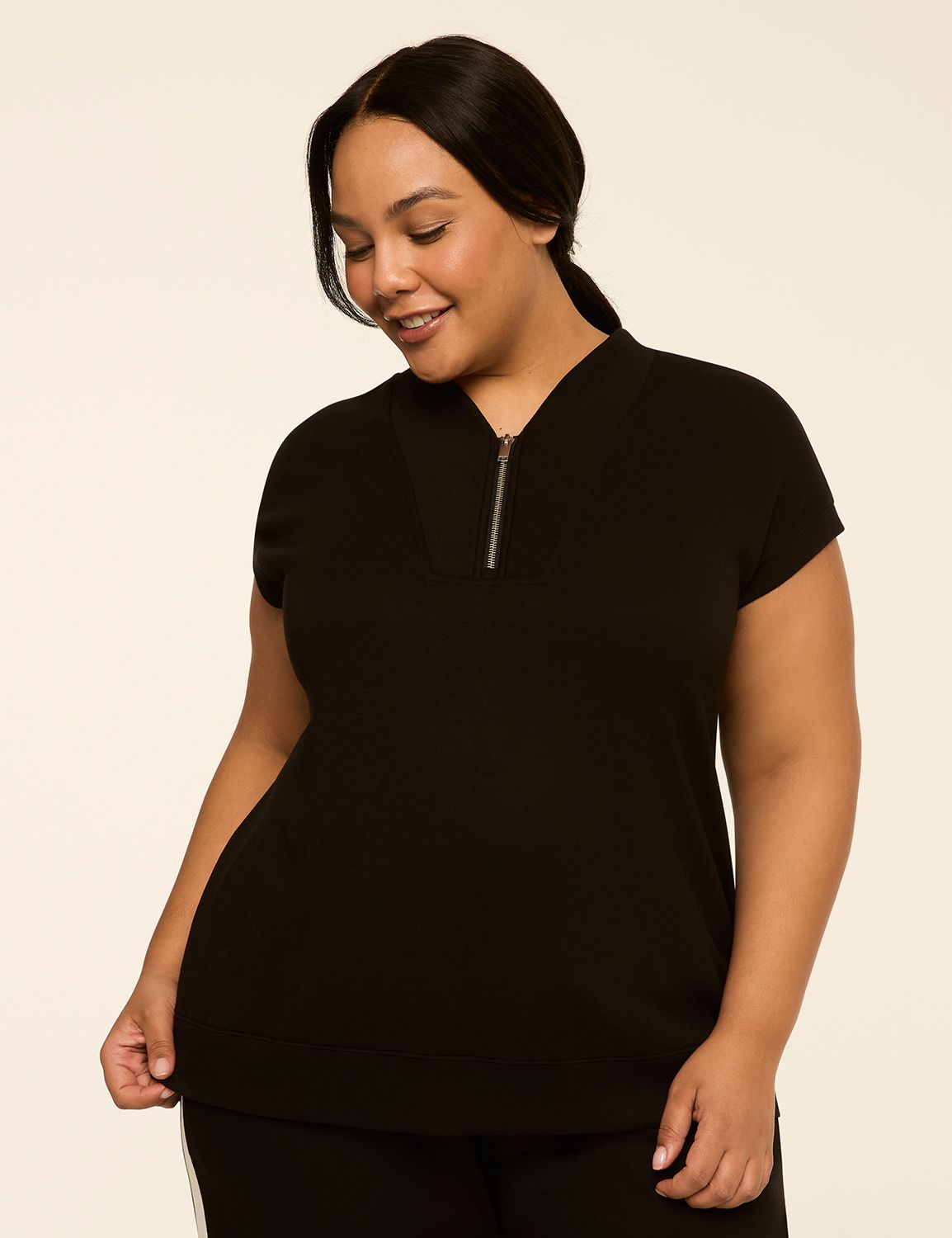 LIVI Journey Short-Sleeve Quarter-Zip Sweatshirt