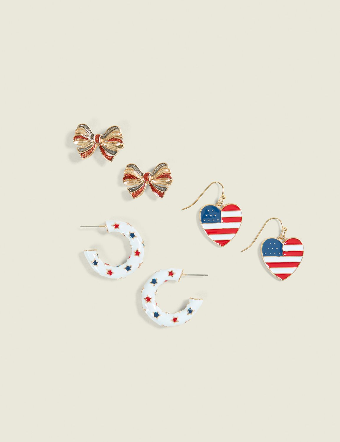 Stars & Stripes Earrings 3-Pack