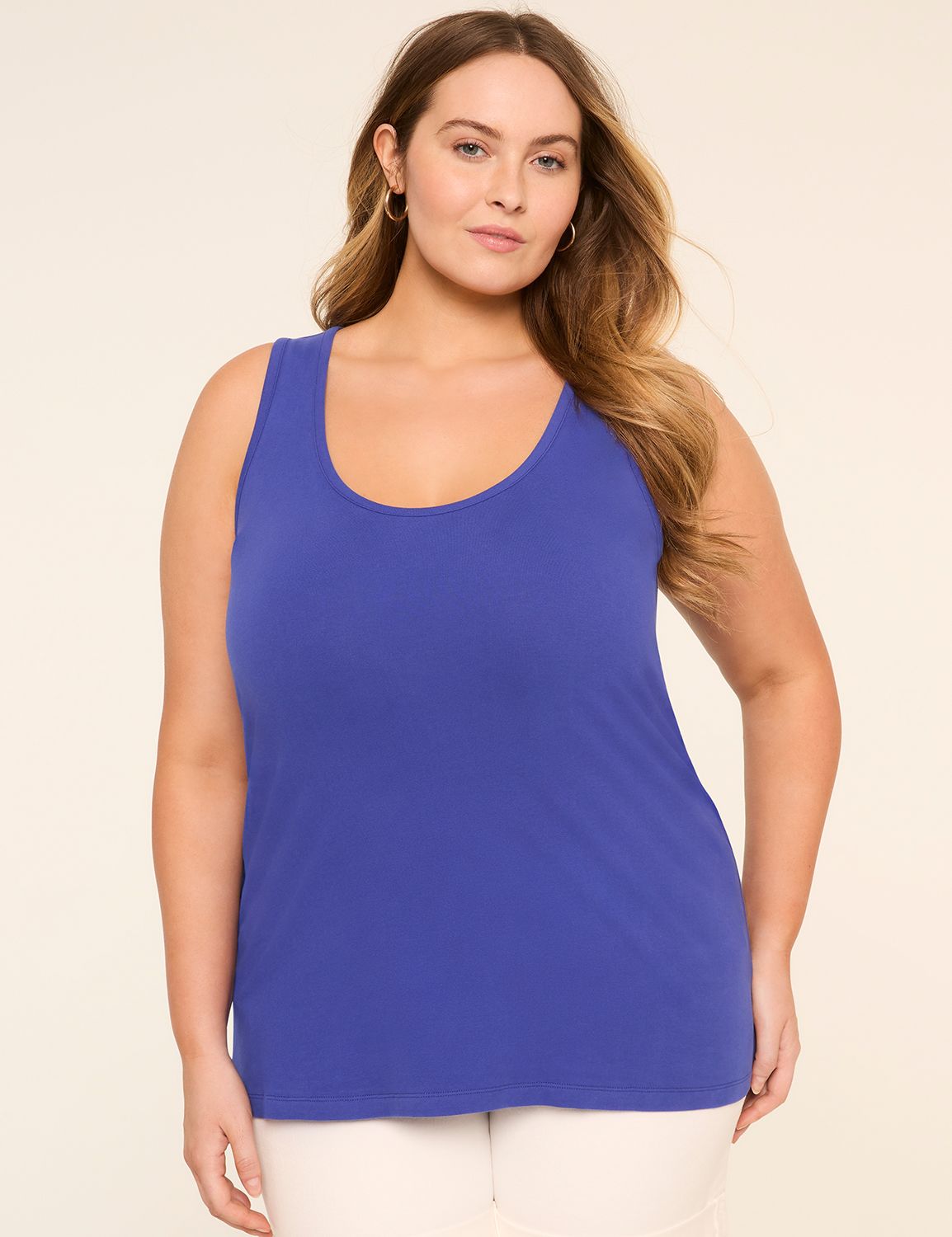 Deep Scoop-Neck Layering Tank